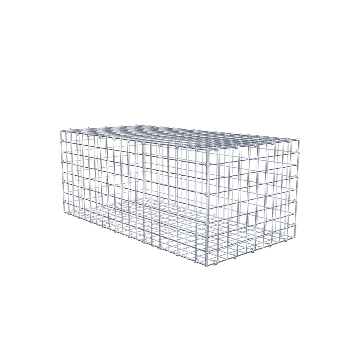 Gabion 100 cm x 40 cm x 50 cm (L x H x P), mailles 5 cm x 5 cm, anneau en C
