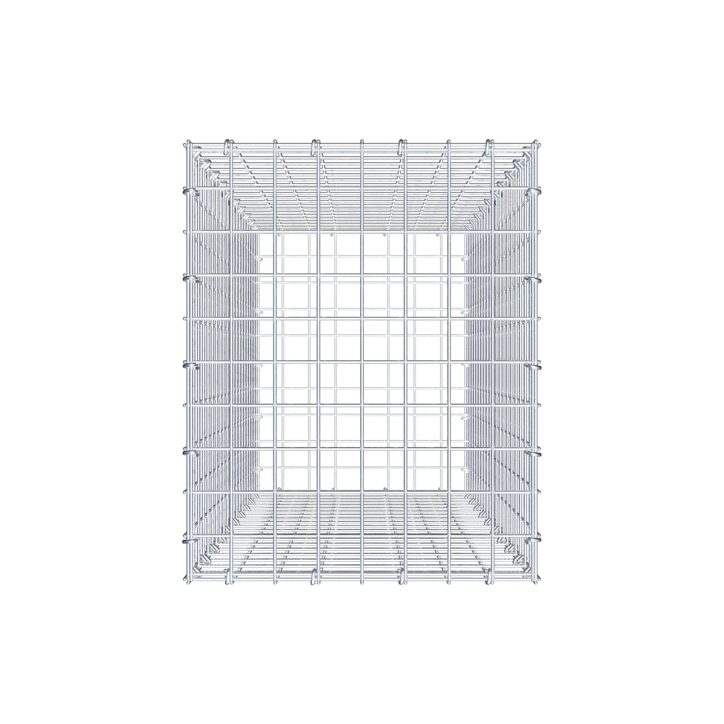 Gabion 100 cm x 40 cm x 50 cm (L x H x P), mailles 5 cm x 5 cm, anneau en C