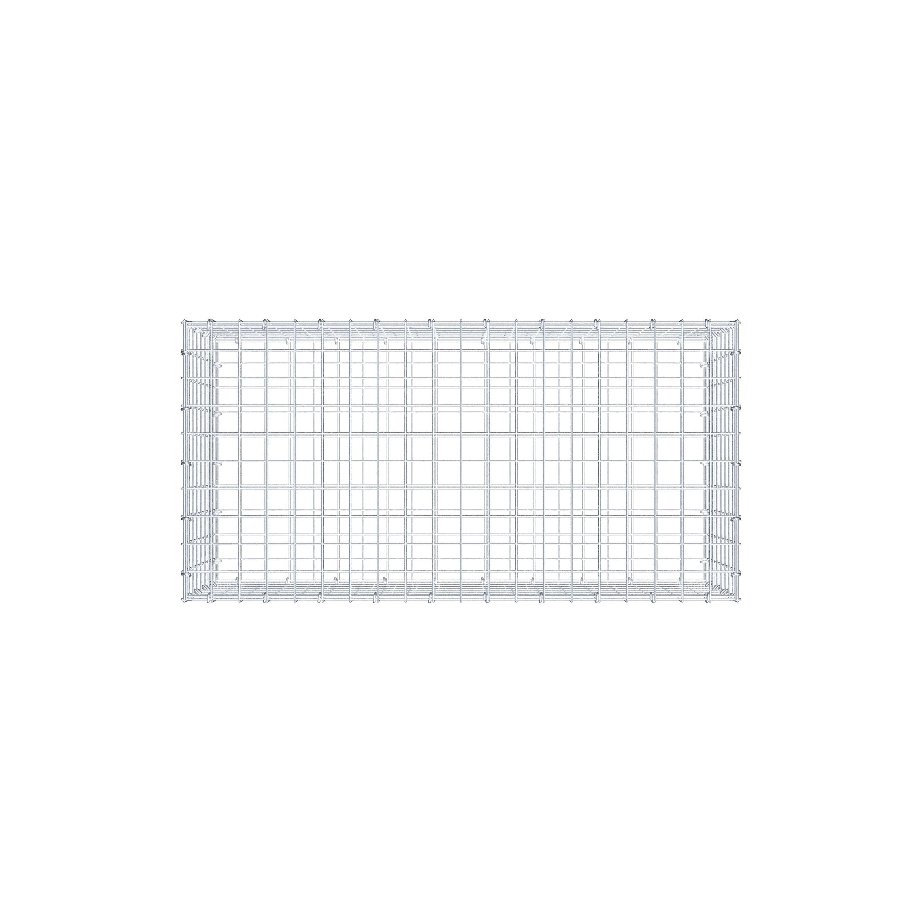 Gabione 100 cm x 40 cm x 50 cm (L x H x T), Maschenweite 5 cm x 5 cm, C-Ring