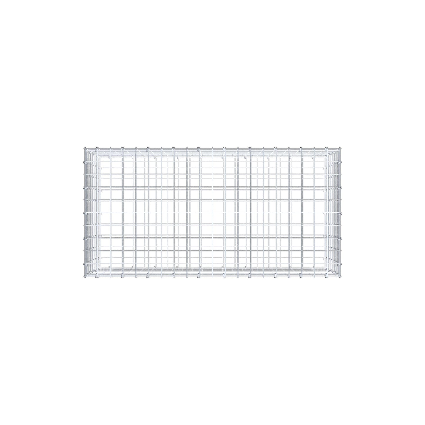 Gabion 100 cm x 40 cm x 50 cm (L x H x P), mailles 5 cm x 5 cm, anneau en C