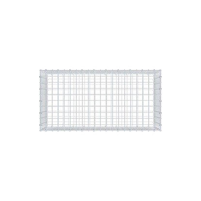 Gabion 100 cm x 40 cm x 50 cm (L x H x P), mailles 5 cm x 5 cm, anneau en C