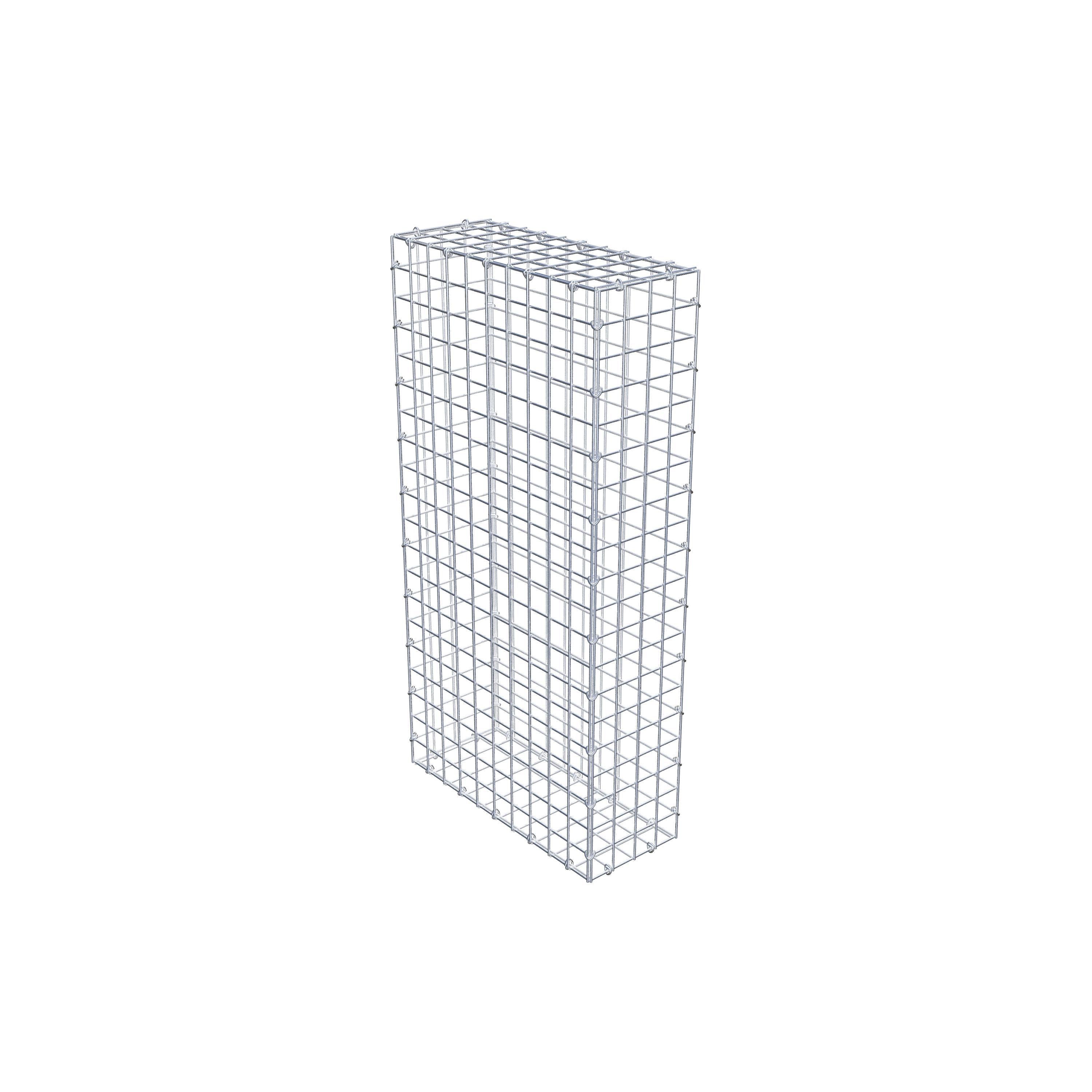 Gabion 100 cm x 50 cm x 20 cm (L x H x P), maille 5 cm x 5 cm, anneau en C