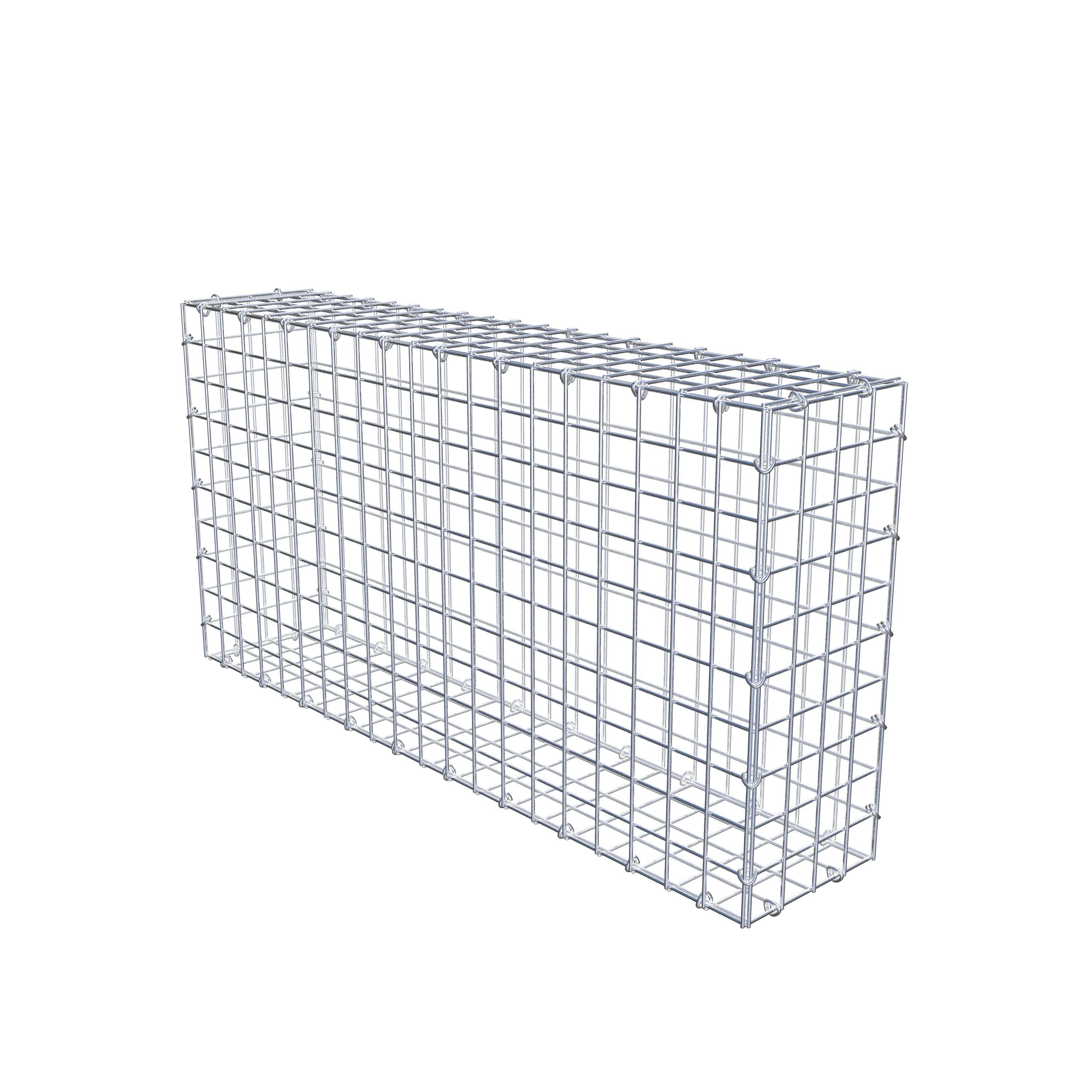 Gabion 100 cm x 50 cm x 20 cm (L x H x P), maille 5 cm x 5 cm, anneau en C