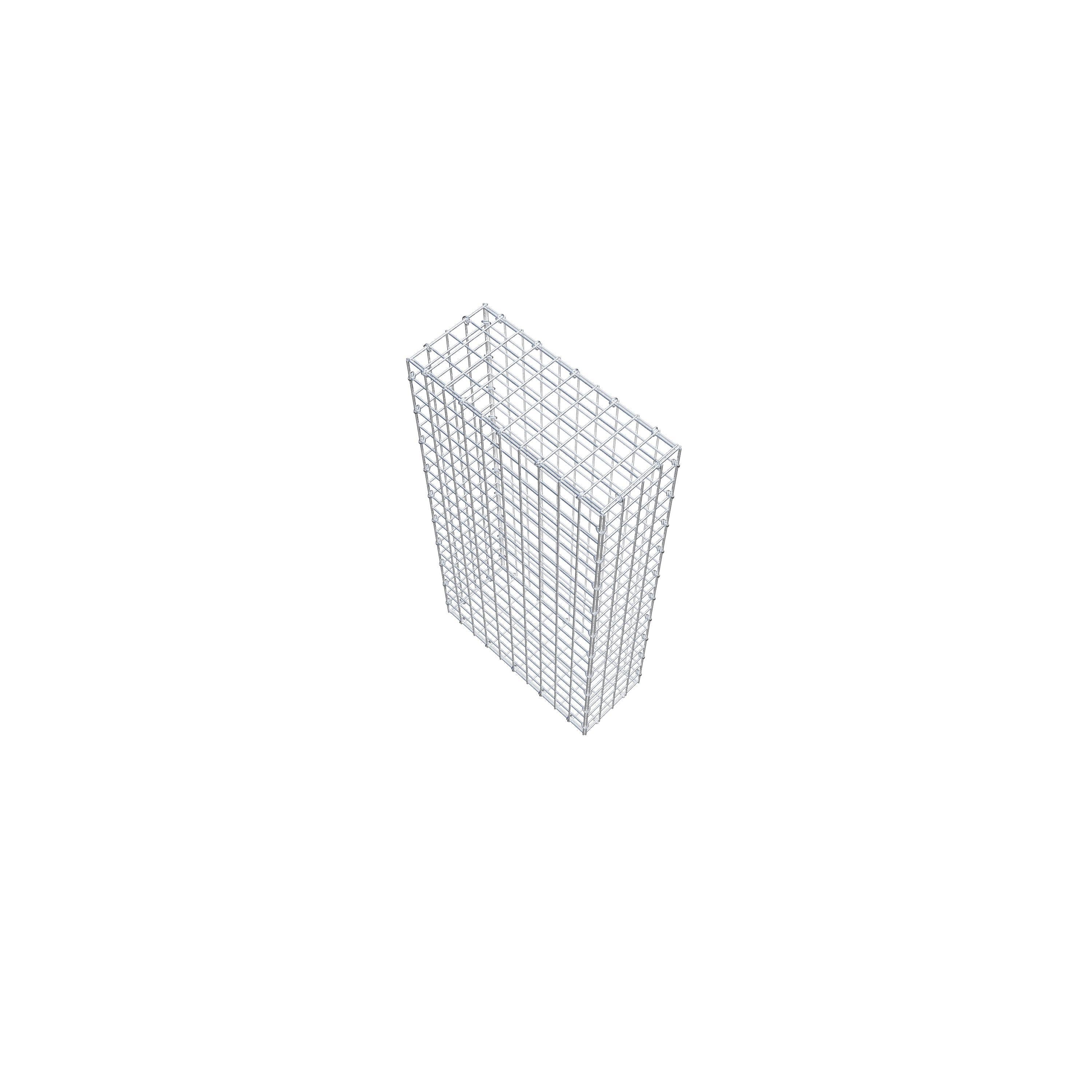 Gabion 100 cm x 50 cm x 20 cm (L x H x P), maille 5 cm x 5 cm, anneau en C