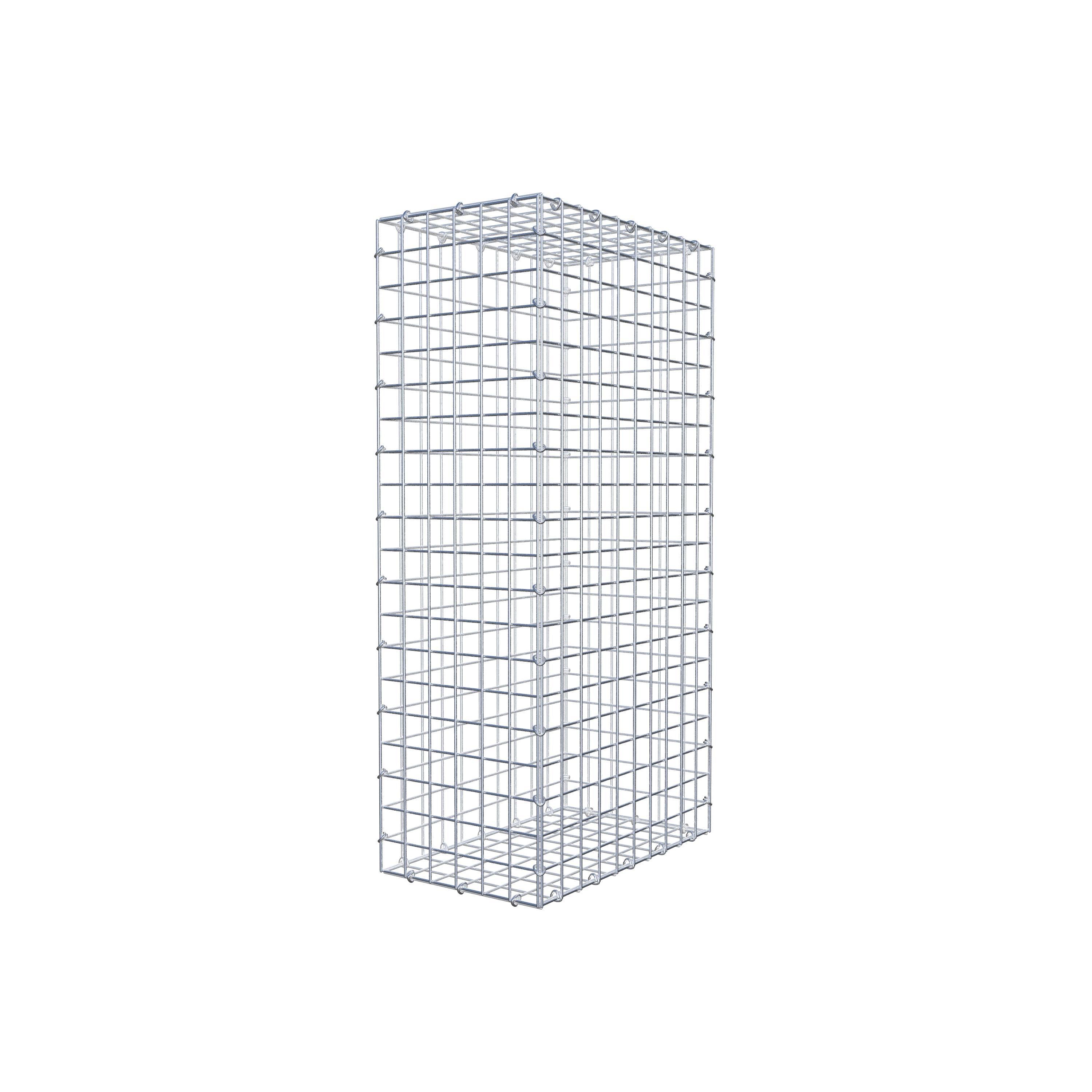 Gabion 100 cm x 50 cm x 30 cm (L x H x P), maillage 5 cm x 5 cm, anneau en C