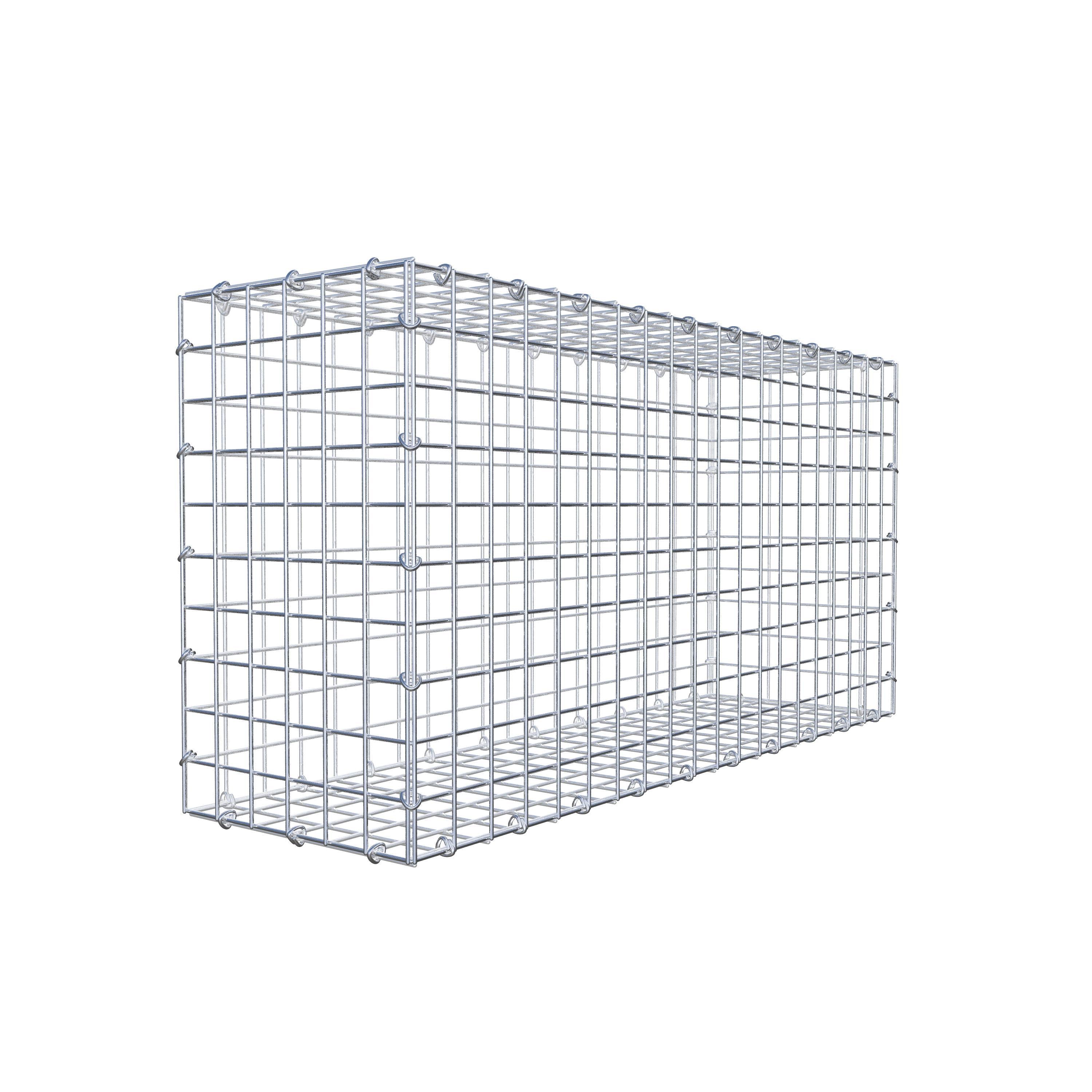 Gabion 100 cm x 50 cm x 30 cm (L x H x P), maillage 5 cm x 5 cm, anneau en C