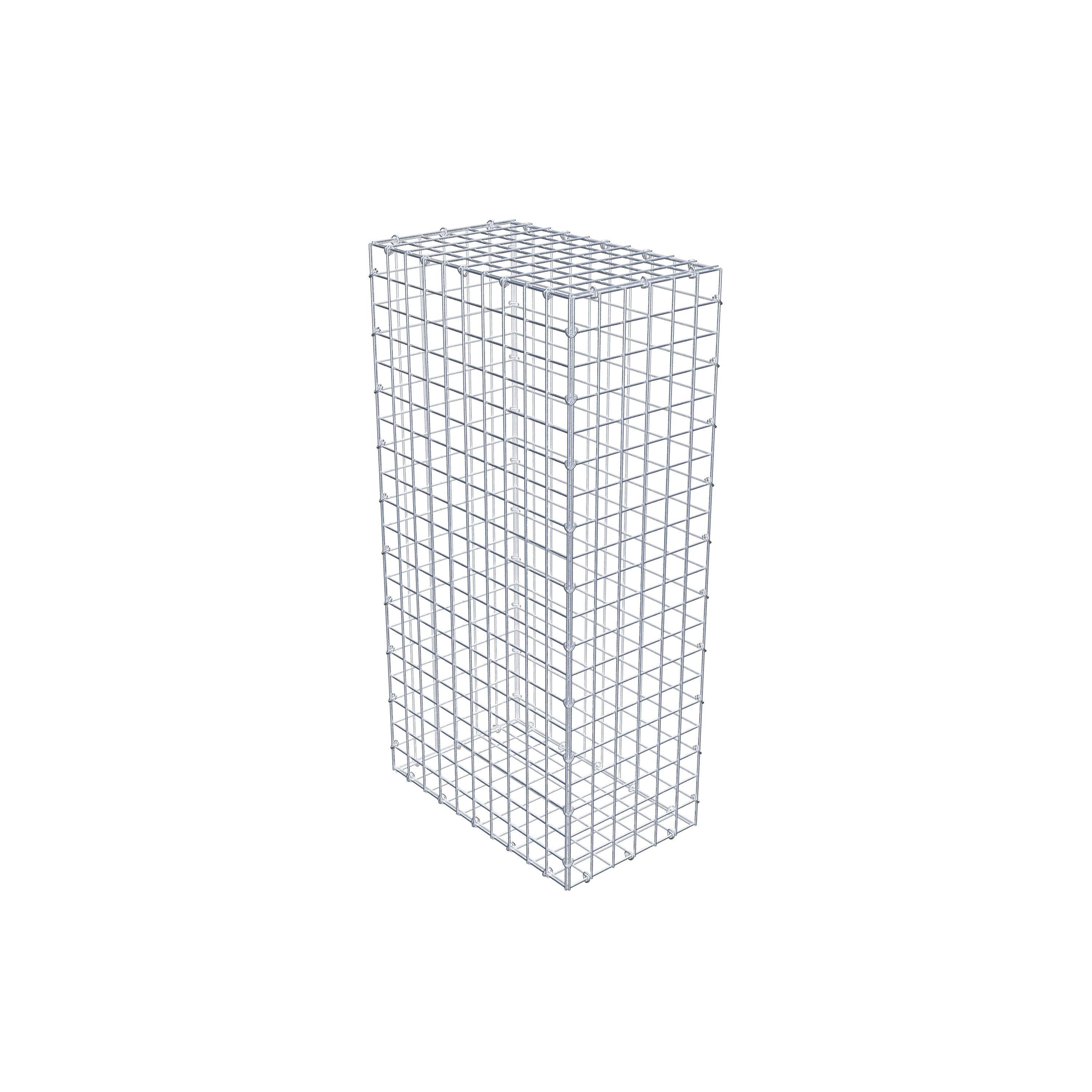 Gabion 100 cm x 50 cm x 30 cm (L x H x P), maillage 5 cm x 5 cm, anneau en C