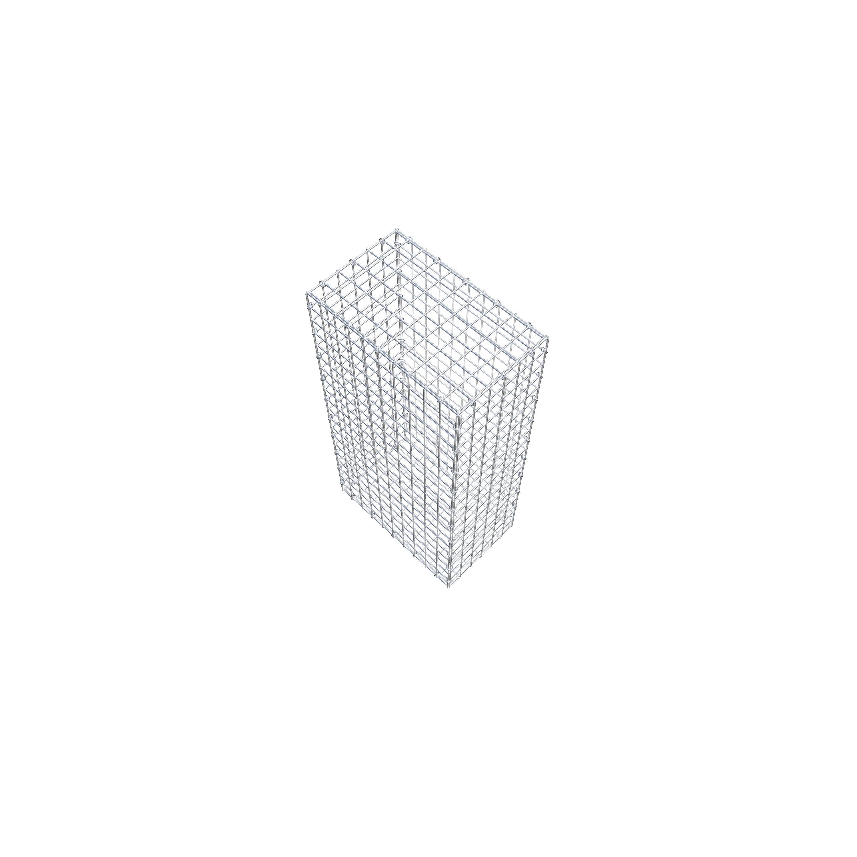 Gabion 100 cm x 50 cm x 30 cm (L x H x P), maillage 5 cm x 5 cm, anneau en C