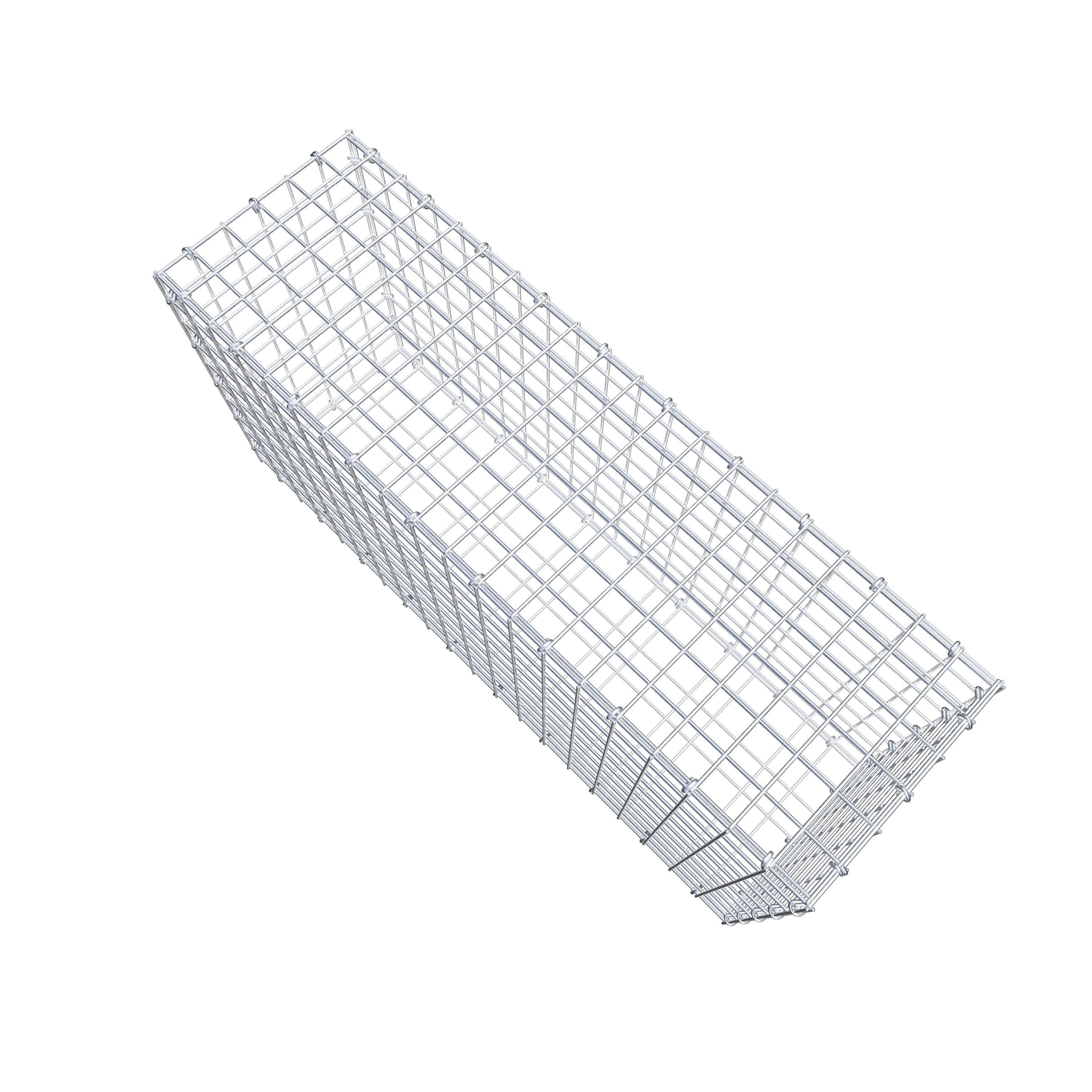 Gabion 100 cm x 50 cm x 30 cm (L x H x P), maillage 5 cm x 5 cm, anneau en C