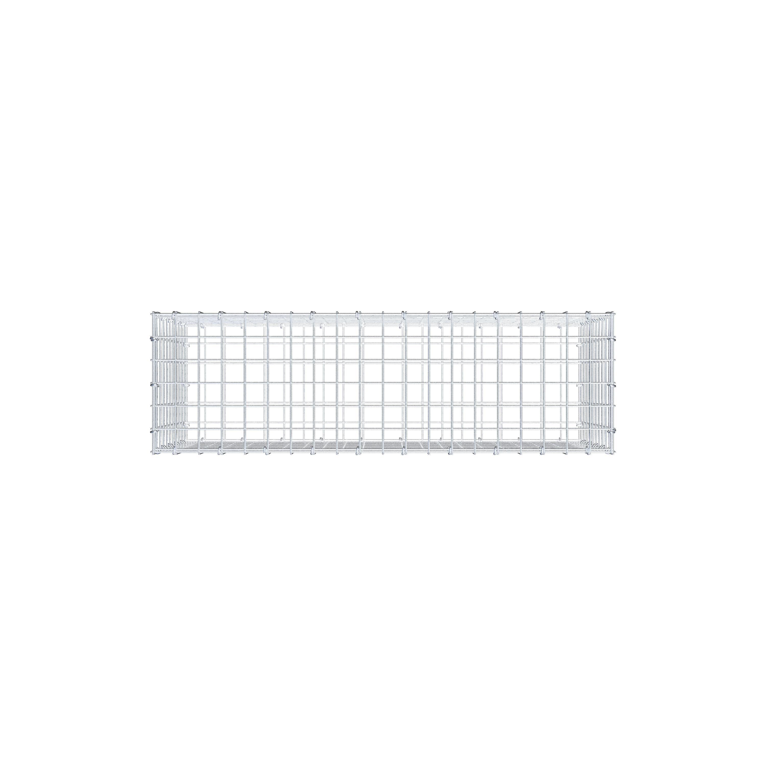 Gabion 100 cm x 50 cm x 30 cm (L x H x P), maillage 5 cm x 5 cm, anneau en C