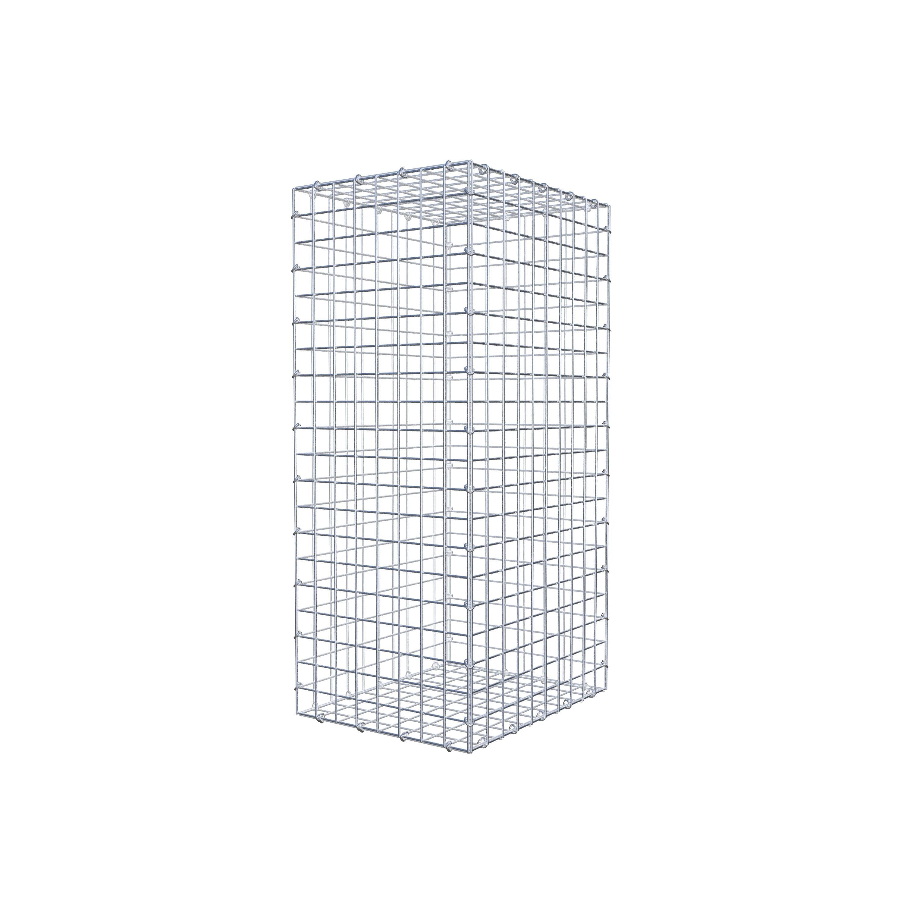 Gabion 100 cm x 50 cm x 40 cm (L x H x P), maille 5 cm x 5 cm, anneau en C