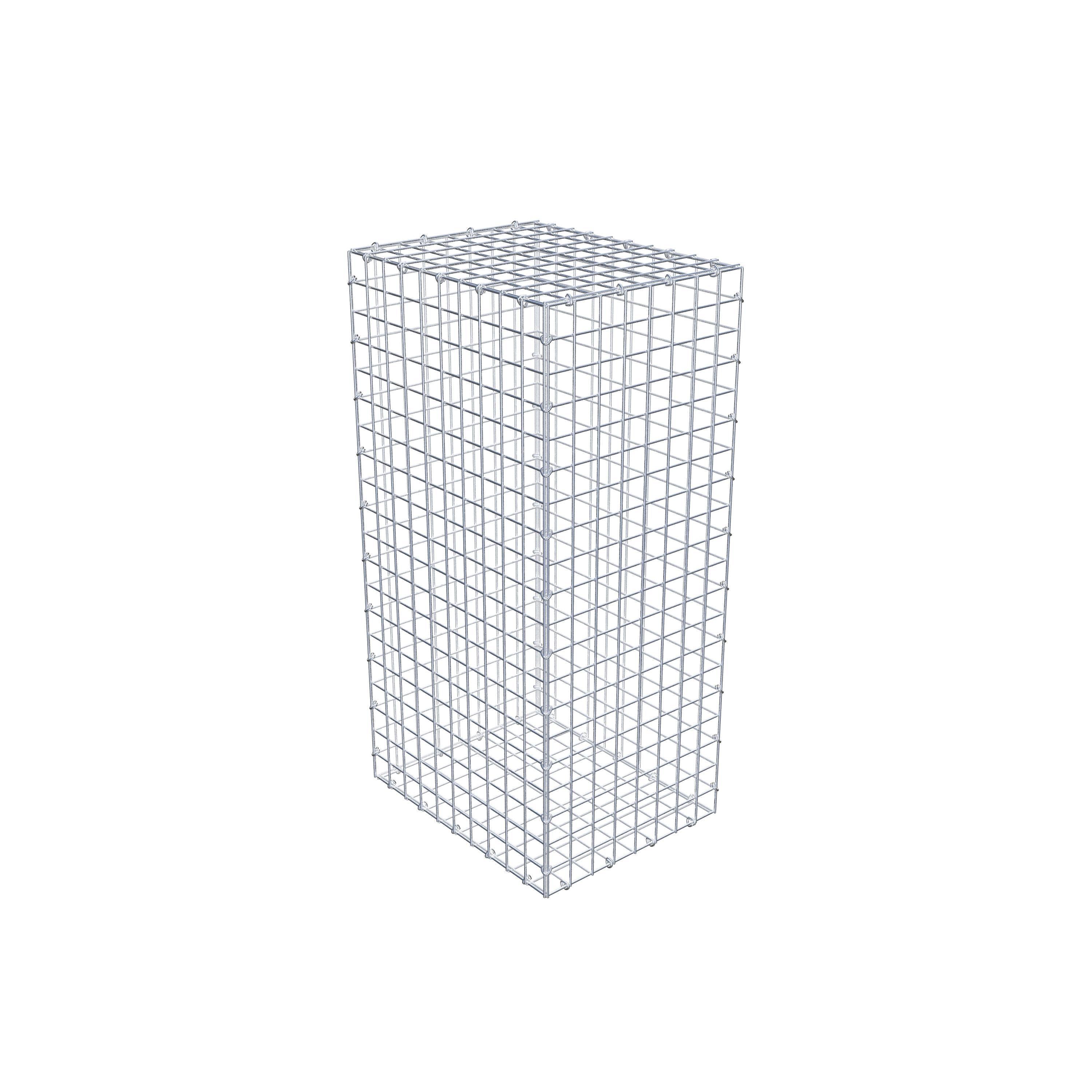 Gabion 100 cm x 50 cm x 40 cm (L x H x P), maille 5 cm x 5 cm, anneau en C