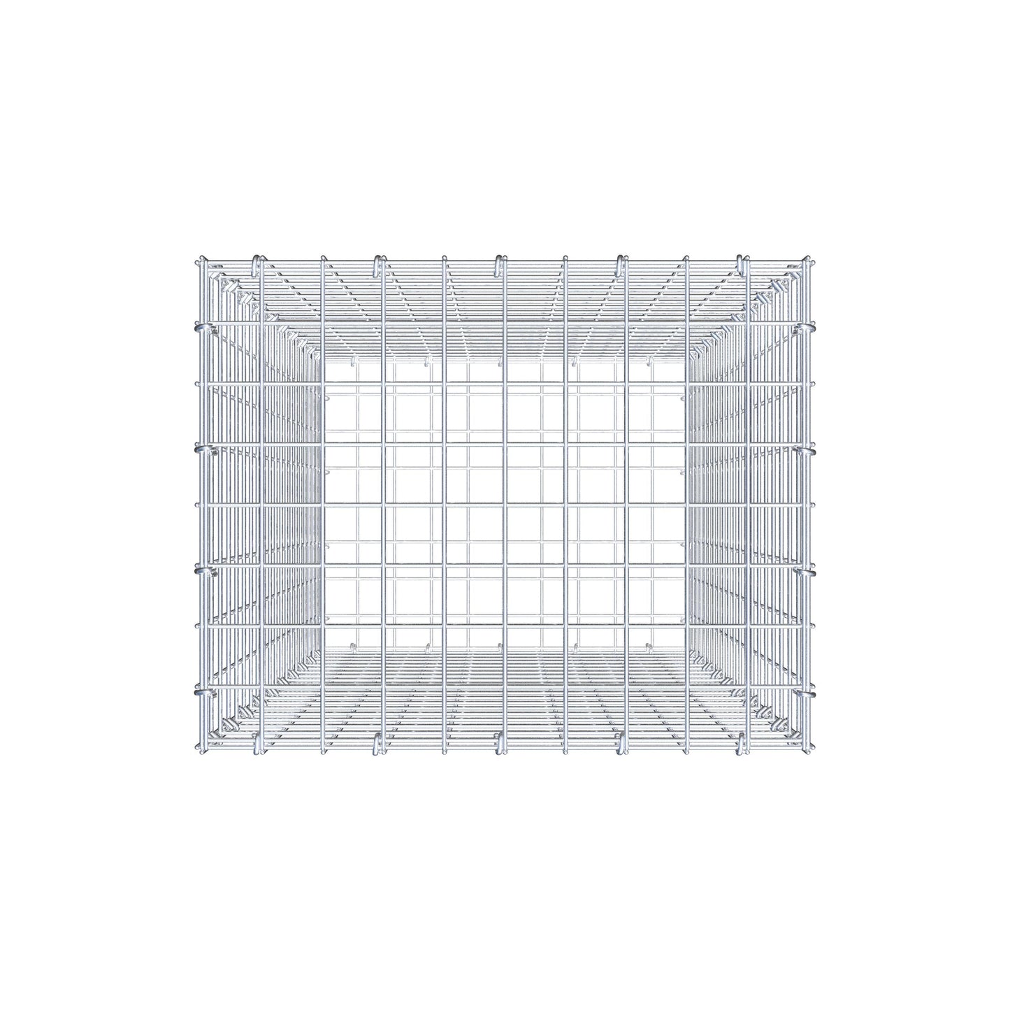 Gabion 100 cm x 50 cm x 40 cm (L x H x D), maskstorlek 5 cm x 5 cm, C-ring