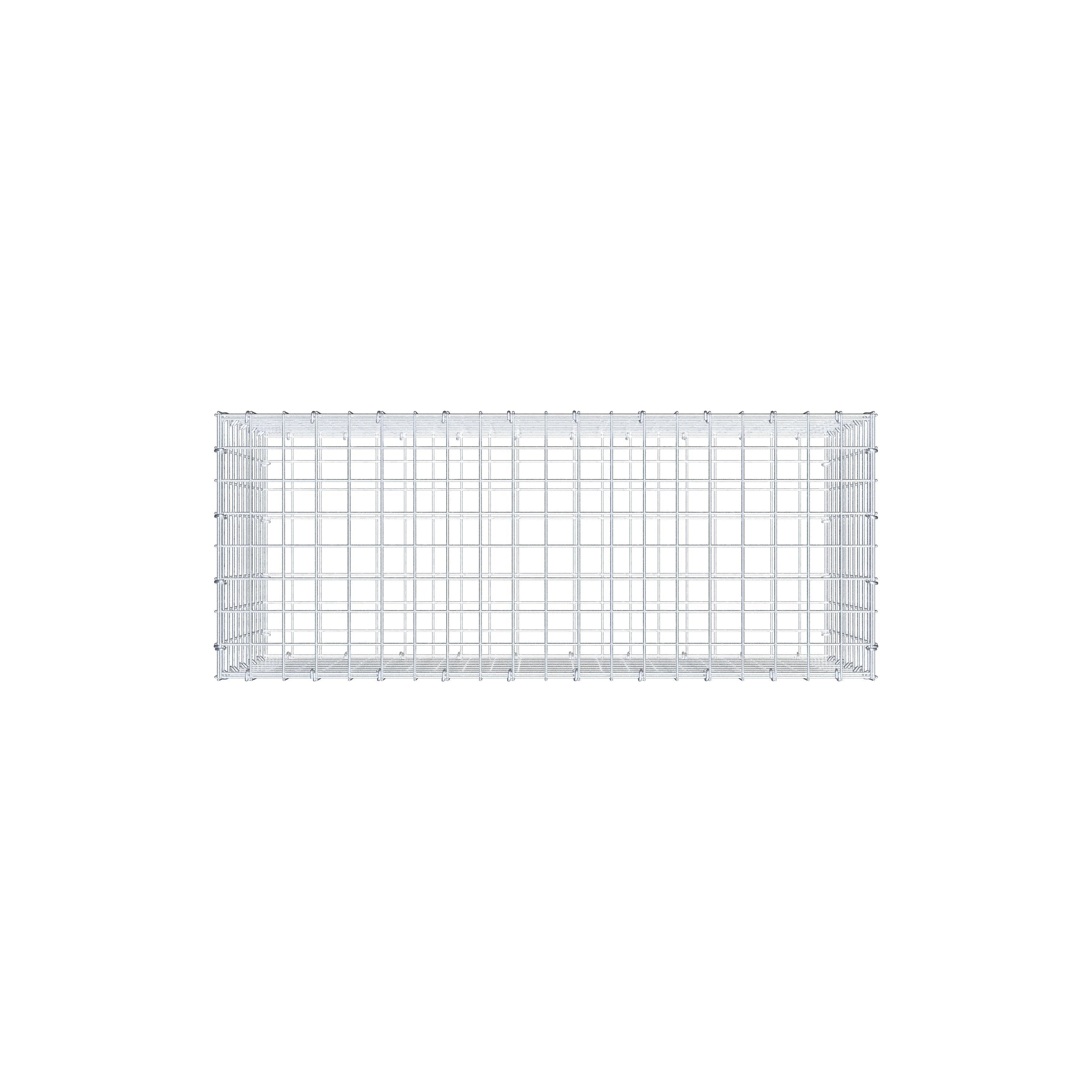 Gabion 100 cm x 50 cm x 40 cm (L x H x P), maille 5 cm x 5 cm, anneau en C