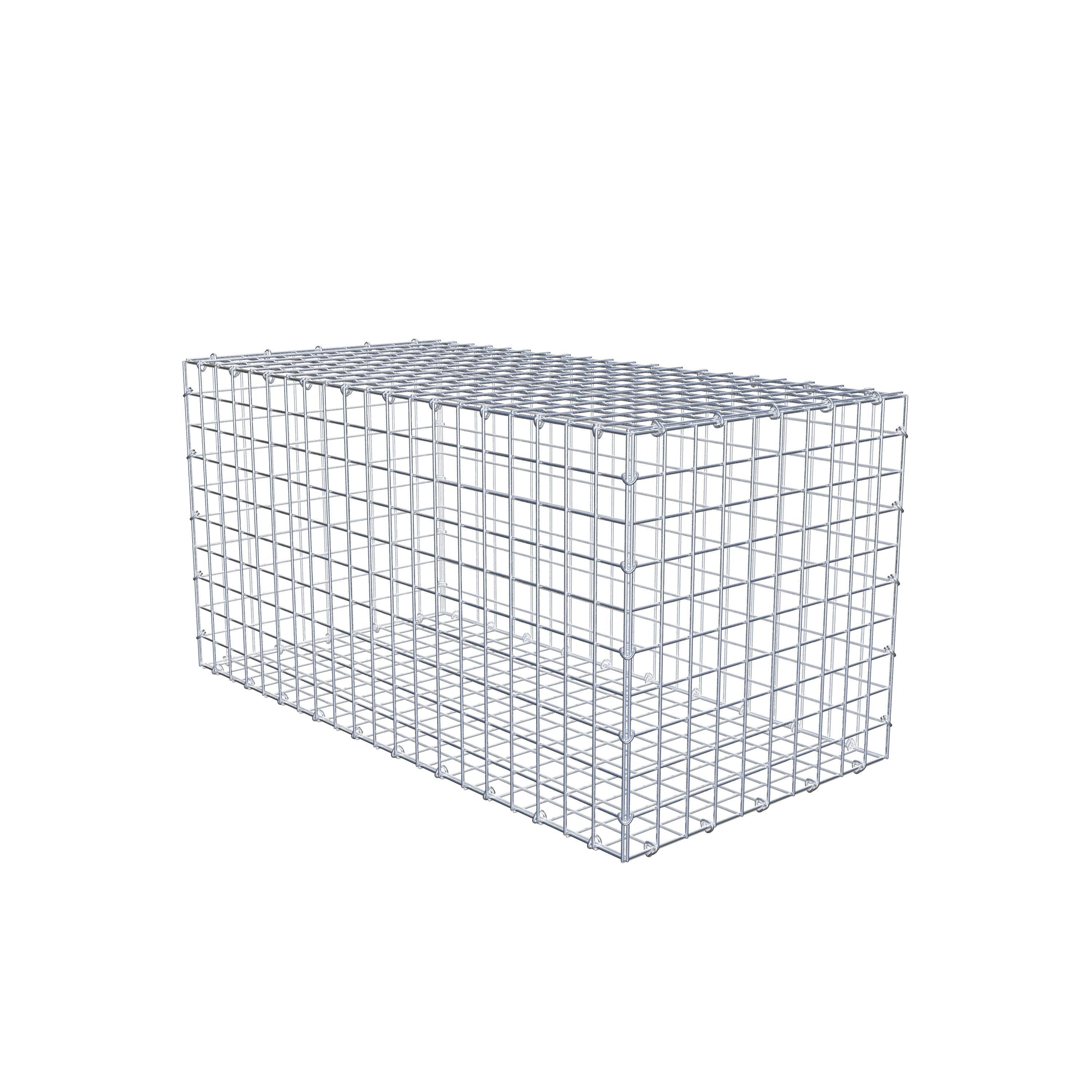 Gabion 100 cm x 50 cm x 50 cm (L x H x P), maillage 5 cm x 5 cm, anneau en C