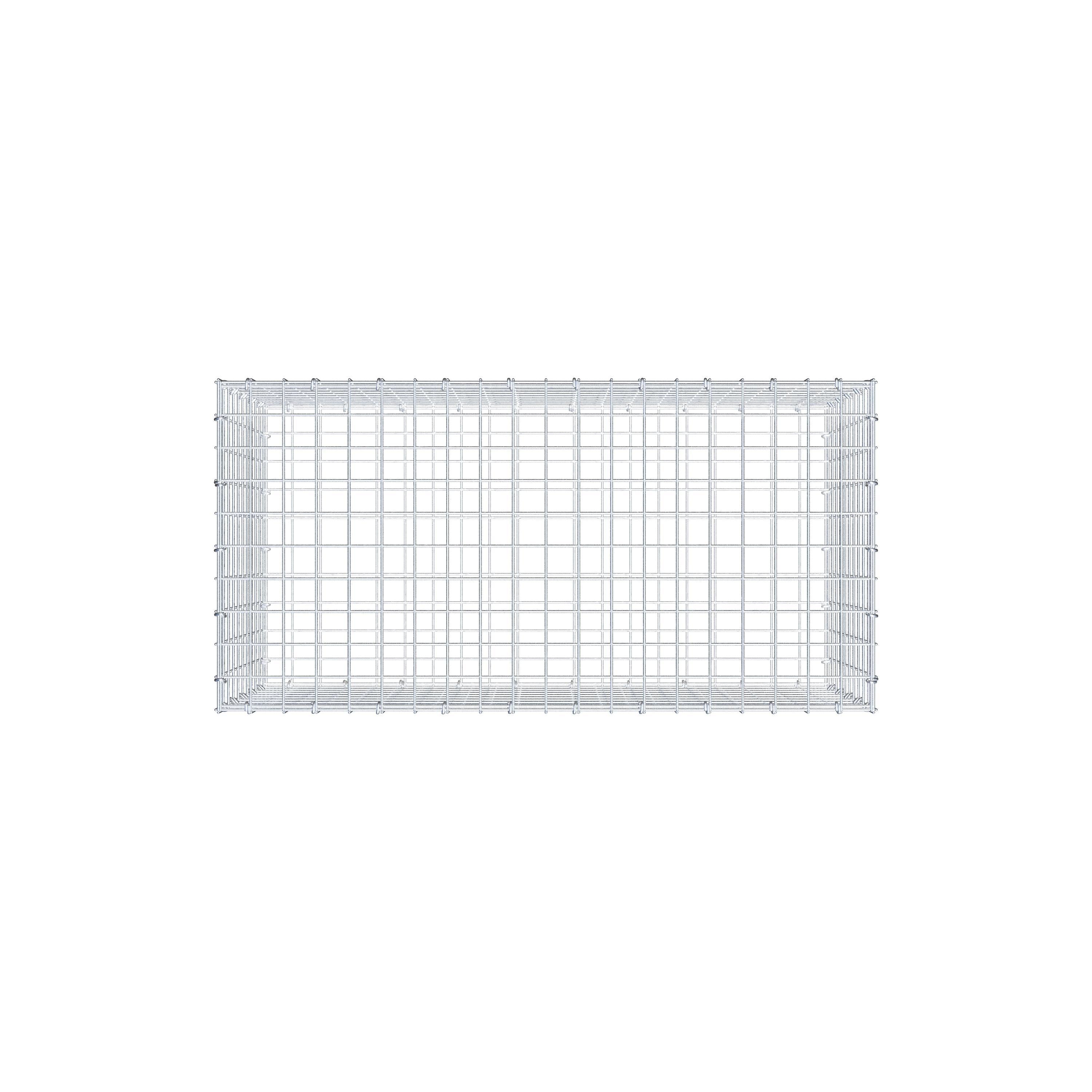 Gabion 100 cm x 50 cm x 50 cm (L x H x P), maillage 5 cm x 5 cm, anneau en C