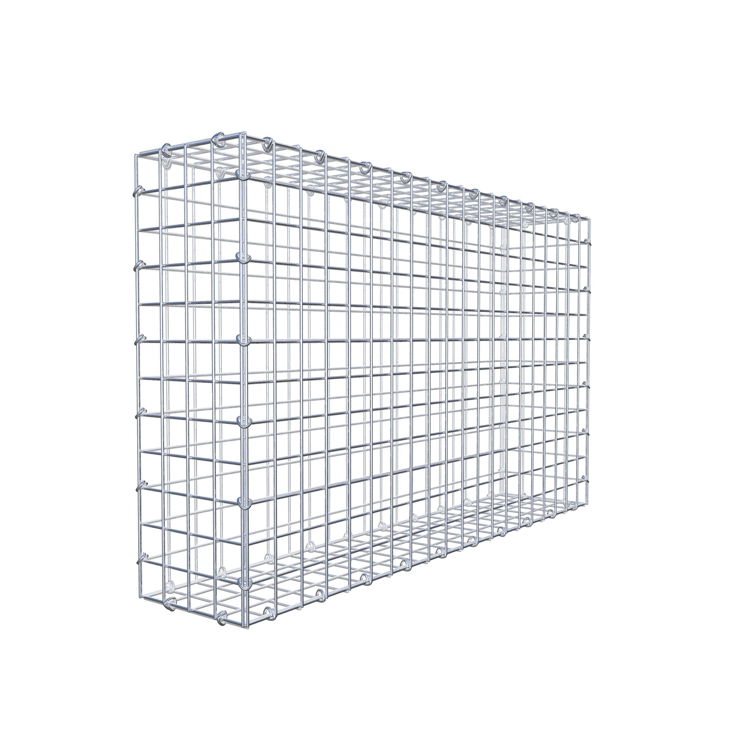 Gabion 100 cm x 60 cm x 20 cm (L x H x P), maille 5 cm x 5 cm, anneau en C