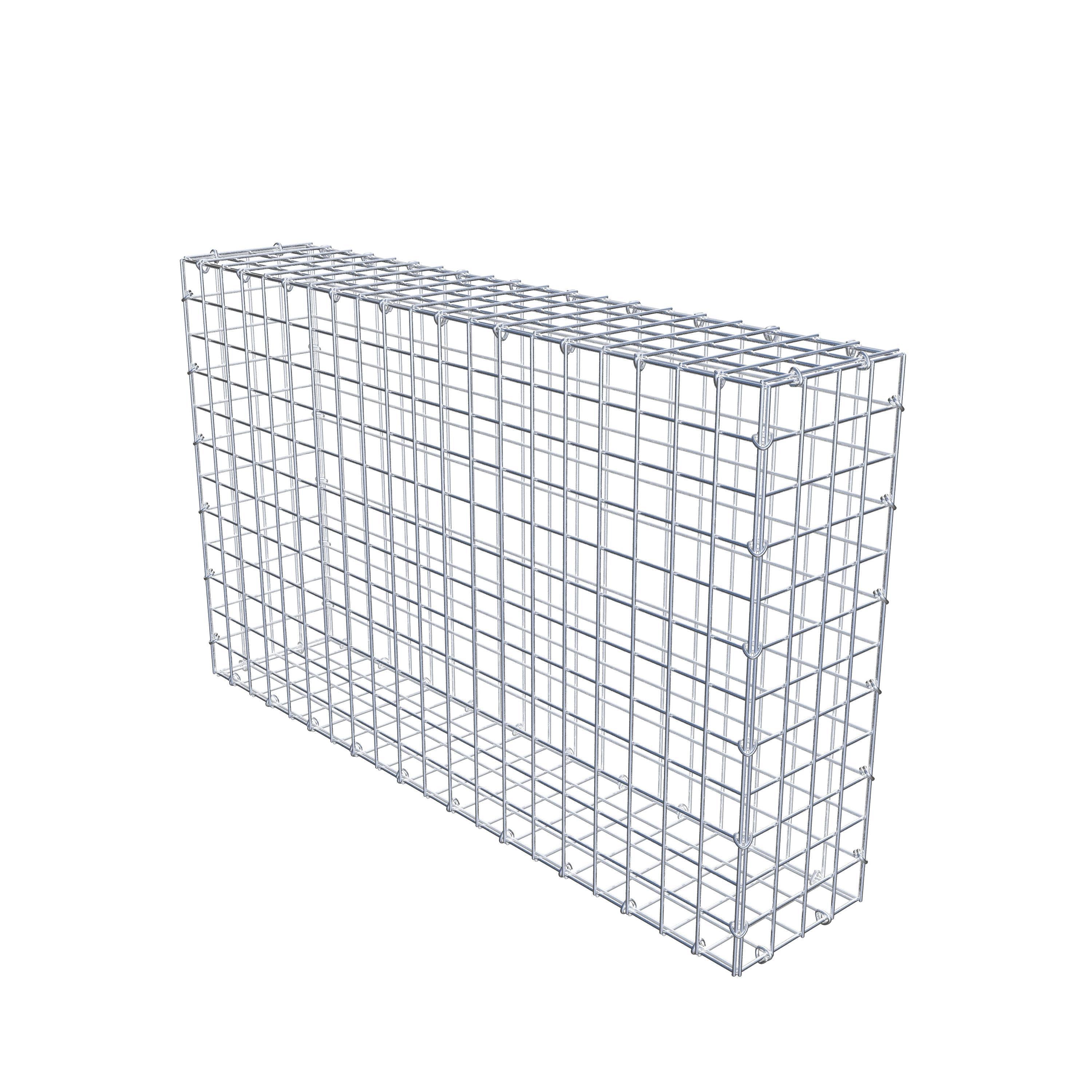 Gabion 100 cm x 60 cm x 20 cm (L x H x P), maille 5 cm x 5 cm, anneau en C