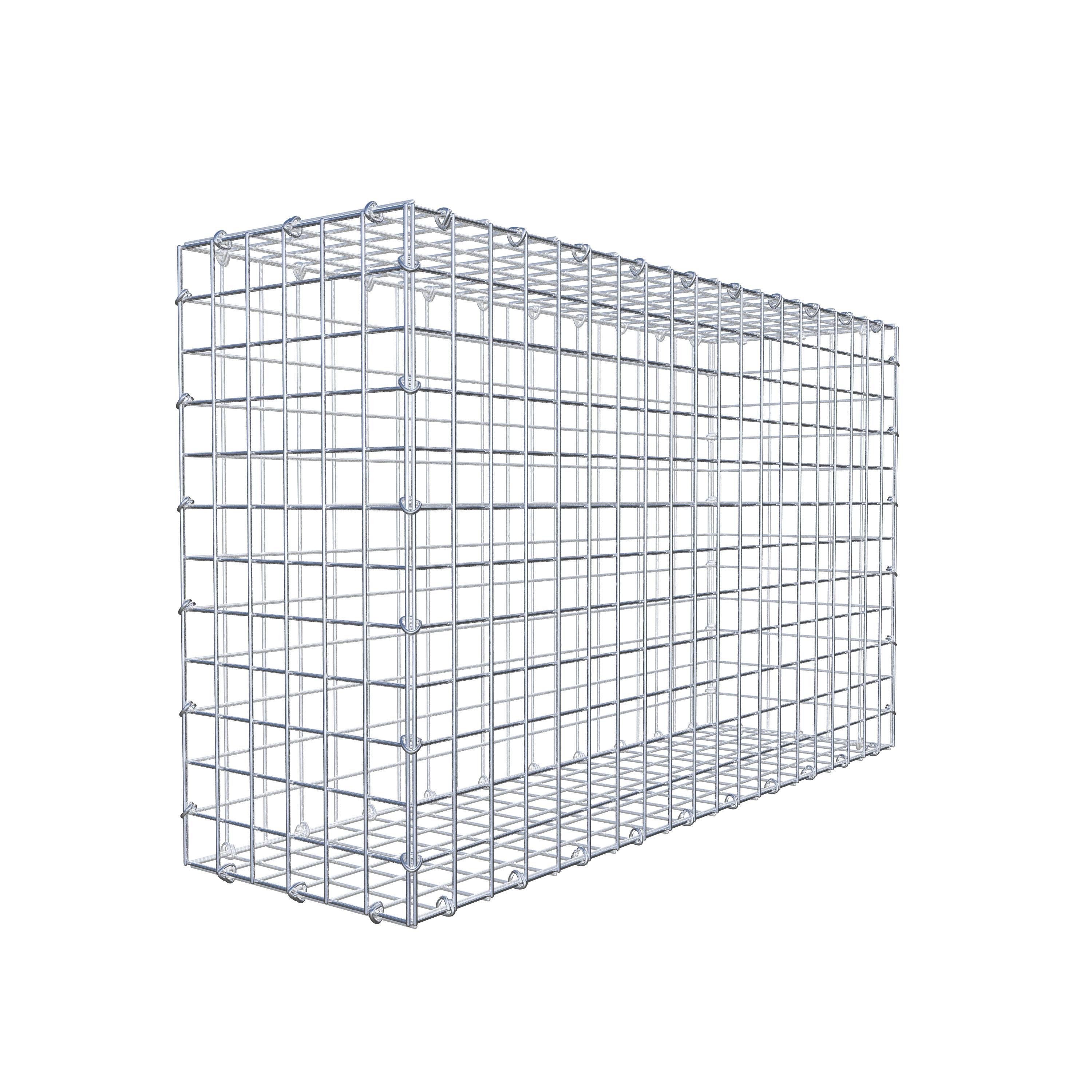 Gabion 100 cm x 60 cm x 30 cm (L x H x P), maille 5 cm x 5 cm, anneau en C