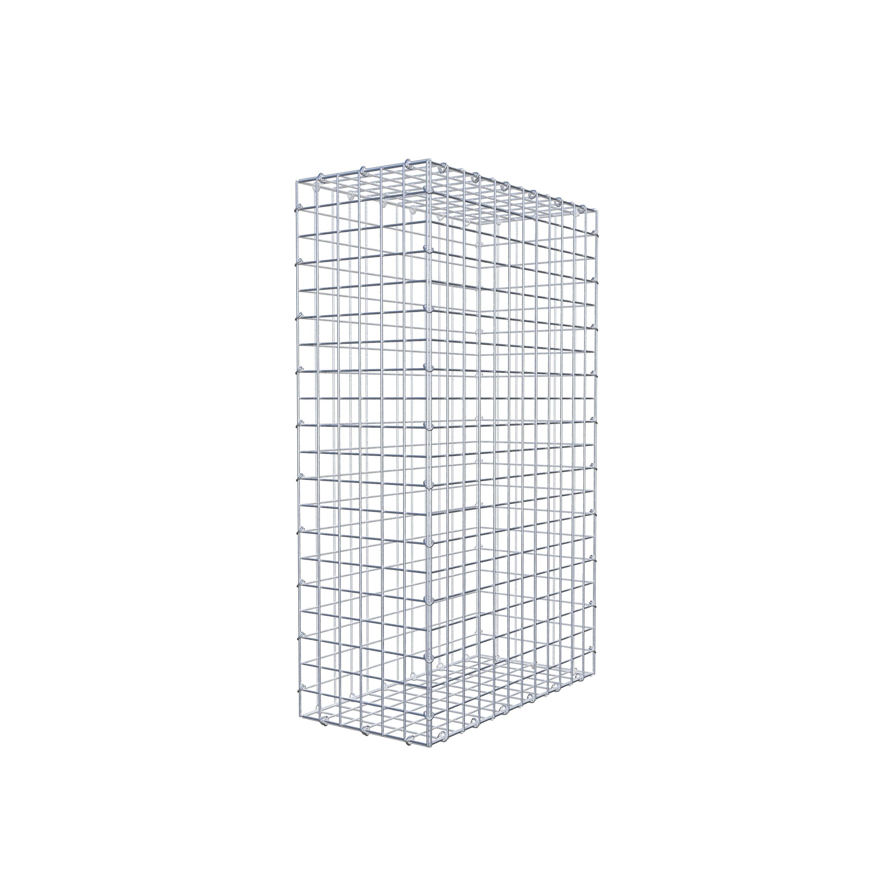 Gabion 100 cm x 60 cm x 30 cm (L x H x P), maille 5 cm x 5 cm, anneau en C