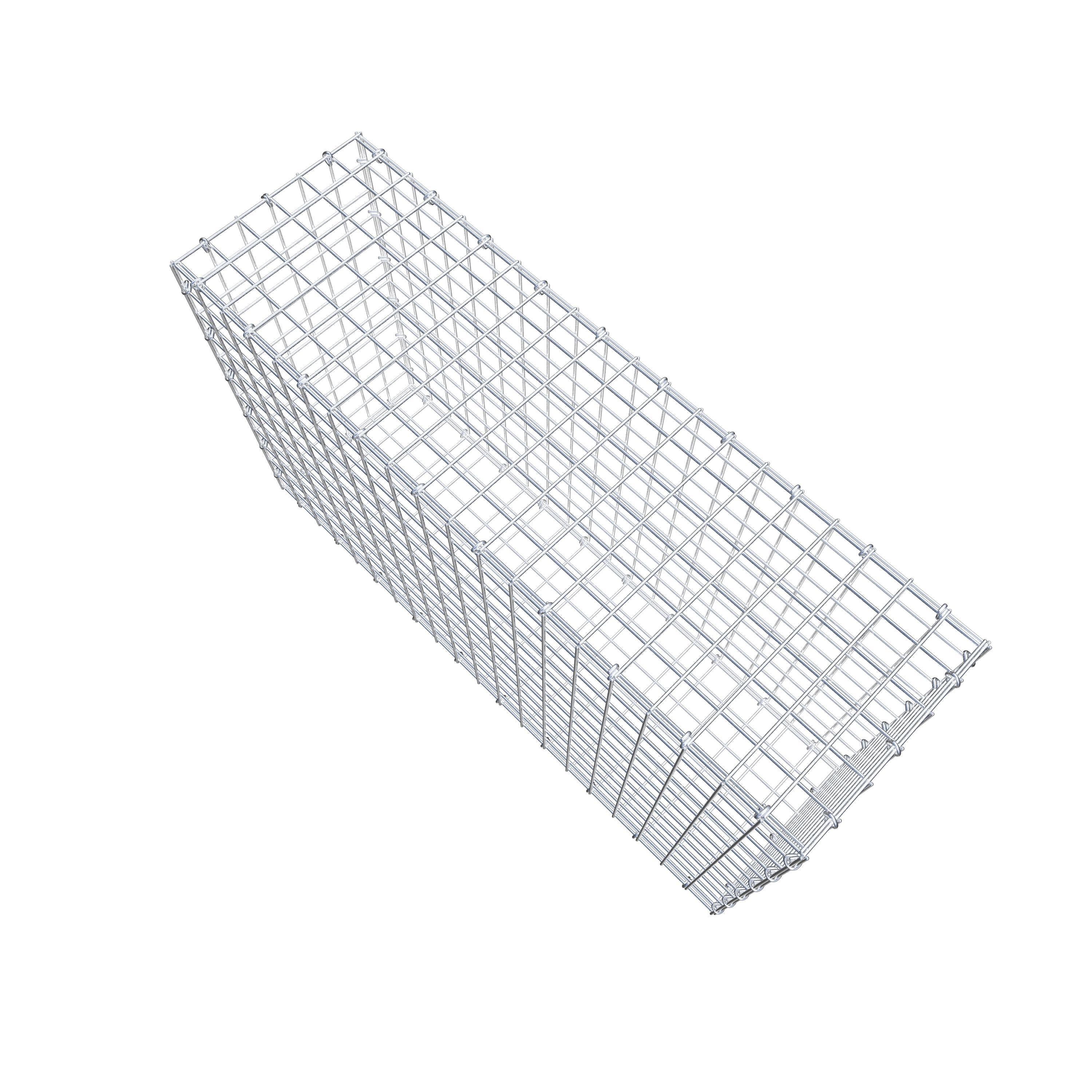 Gabion 100 cm x 60 cm x 30 cm (L x H x P), maille 5 cm x 5 cm, anneau en C