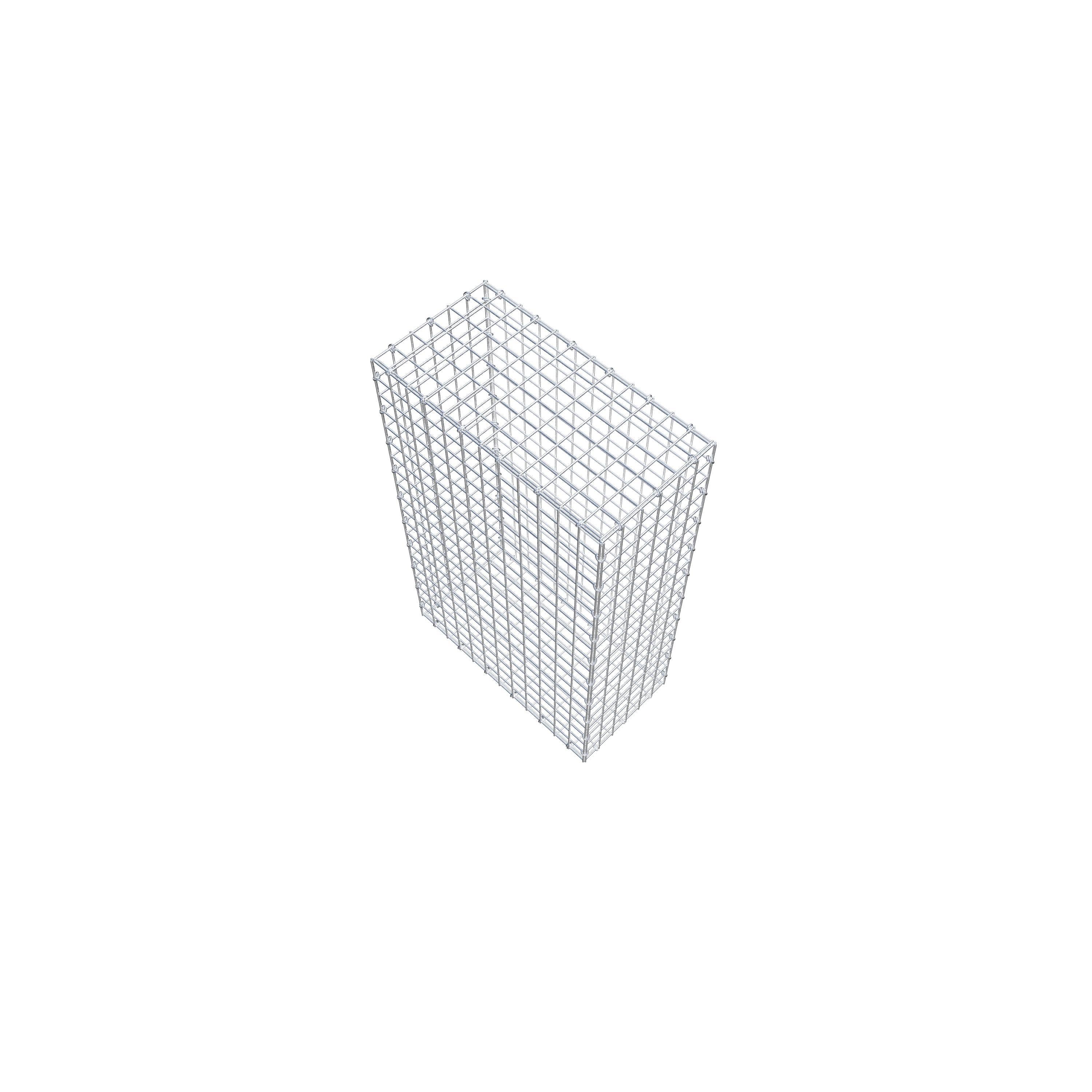 Gabion 100 cm x 60 cm x 30 cm (L x H x P), maille 5 cm x 5 cm, anneau en C