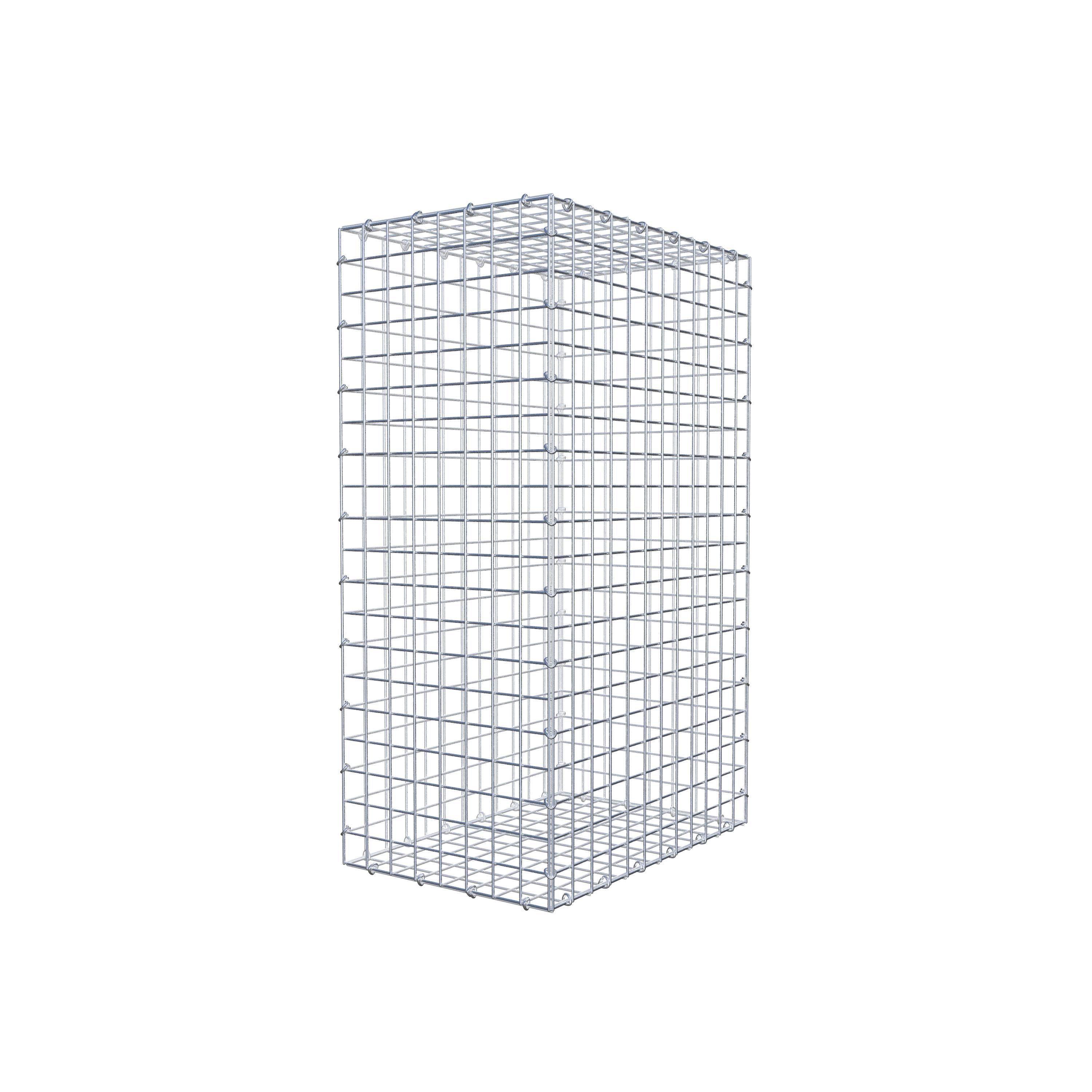 Gabion 100 cm x 60 cm x 40 cm (L x H x P), maille 5 cm x 5 cm, anneau en C