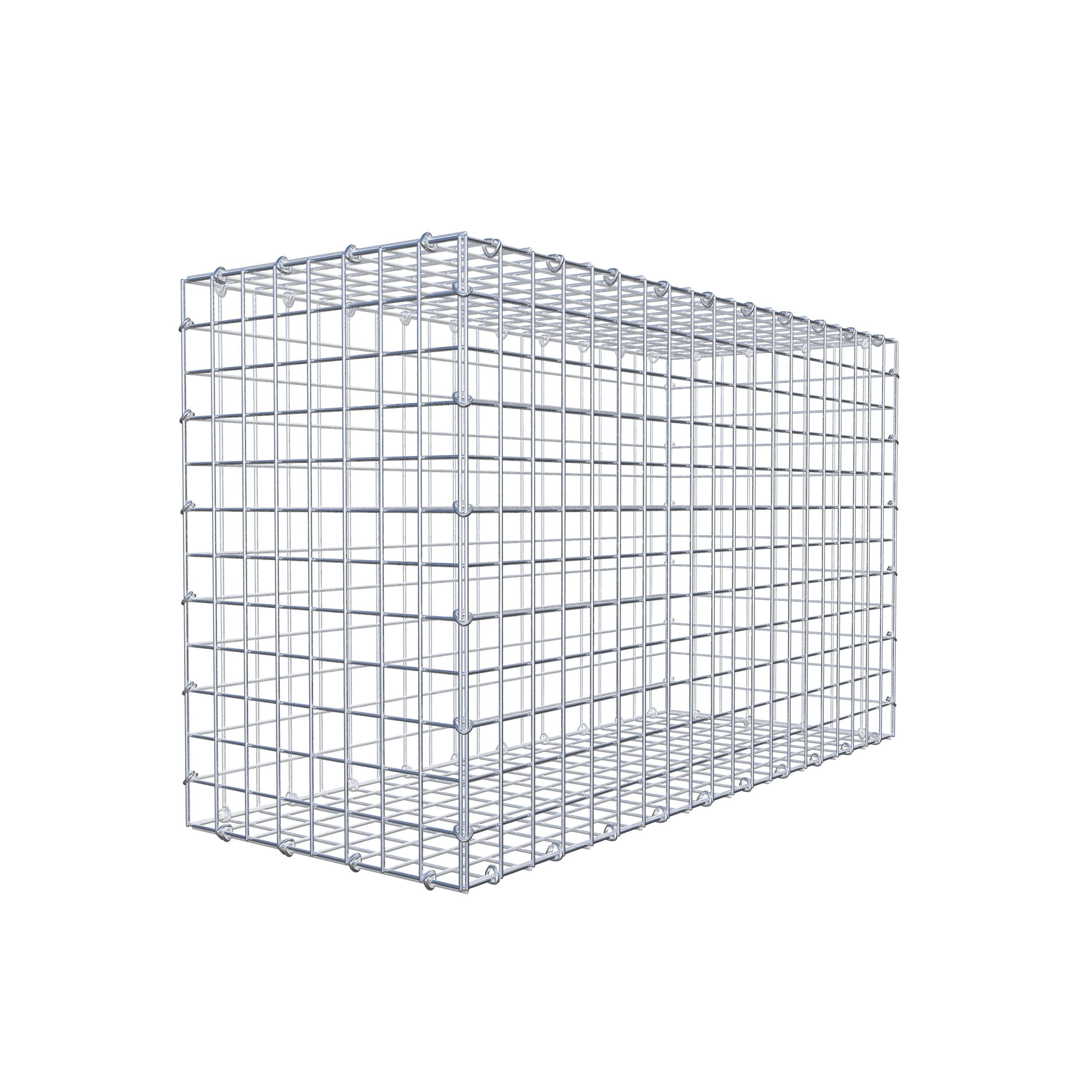 Gabion 100 cm x 60 cm x 40 cm (L x H x P), maille 5 cm x 5 cm, anneau en C