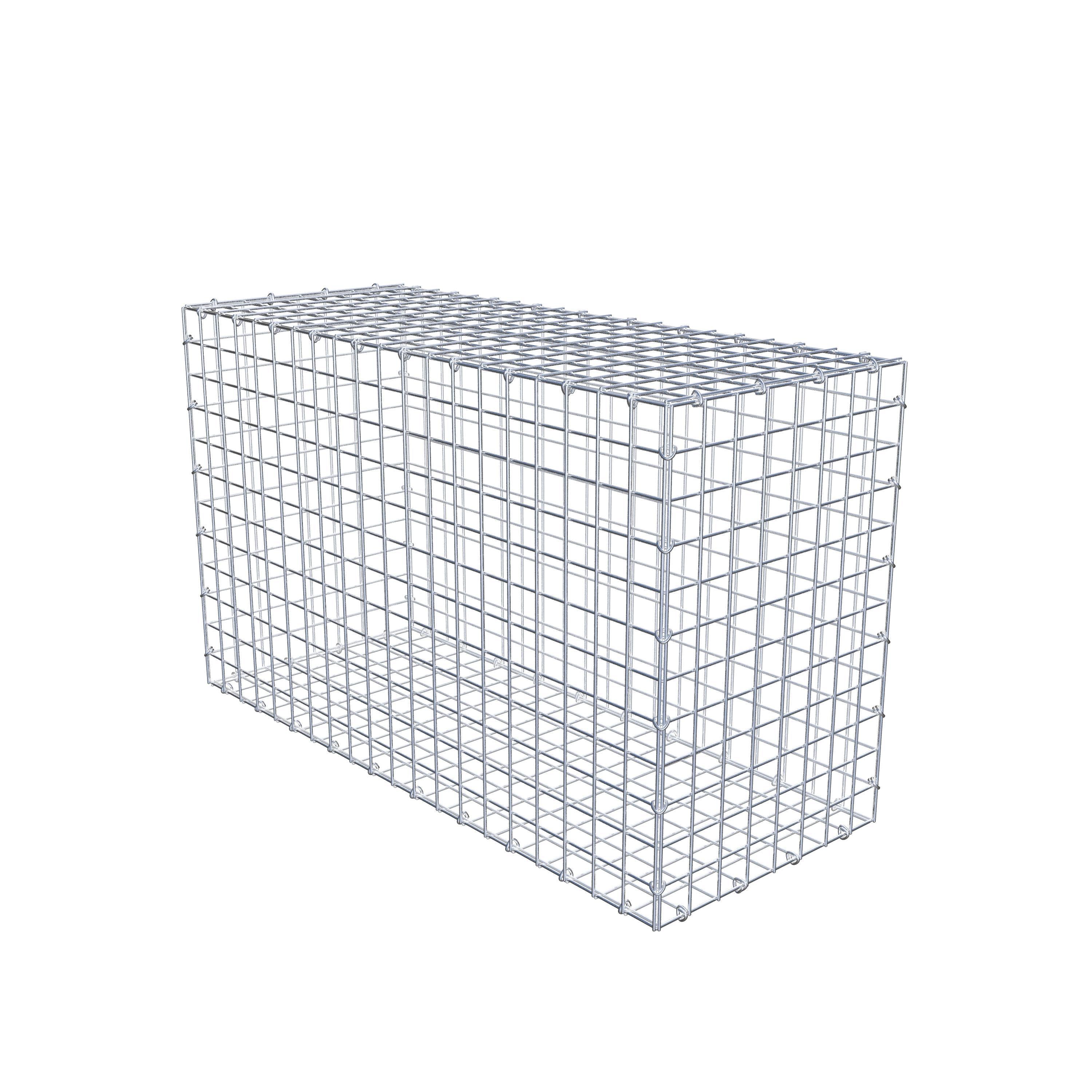 Gabion 100 cm x 60 cm x 40 cm (L x H x P), maille 5 cm x 5 cm, anneau en C