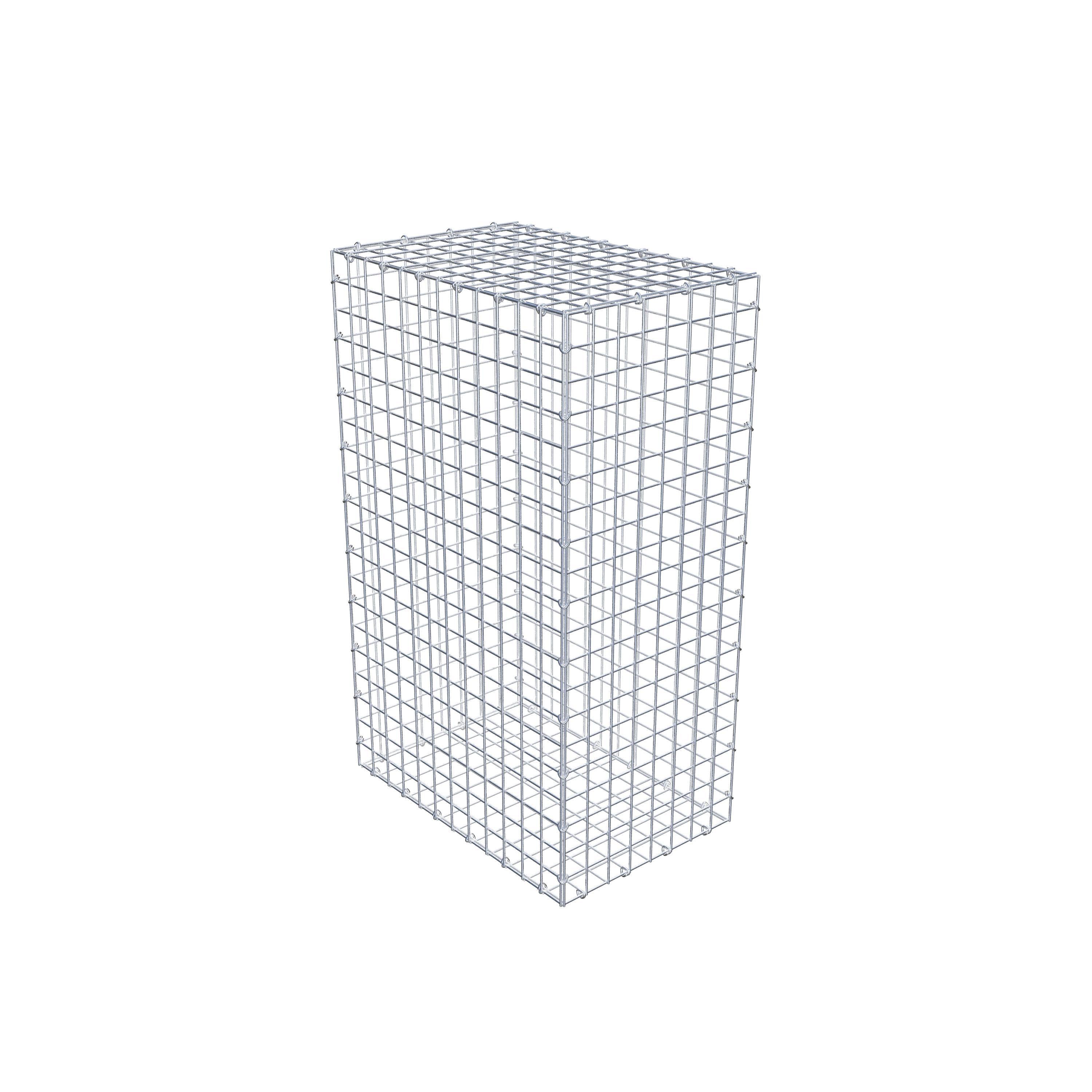 Gabion 100 cm x 60 cm x 40 cm (L x H x P), maille 5 cm x 5 cm, anneau en C