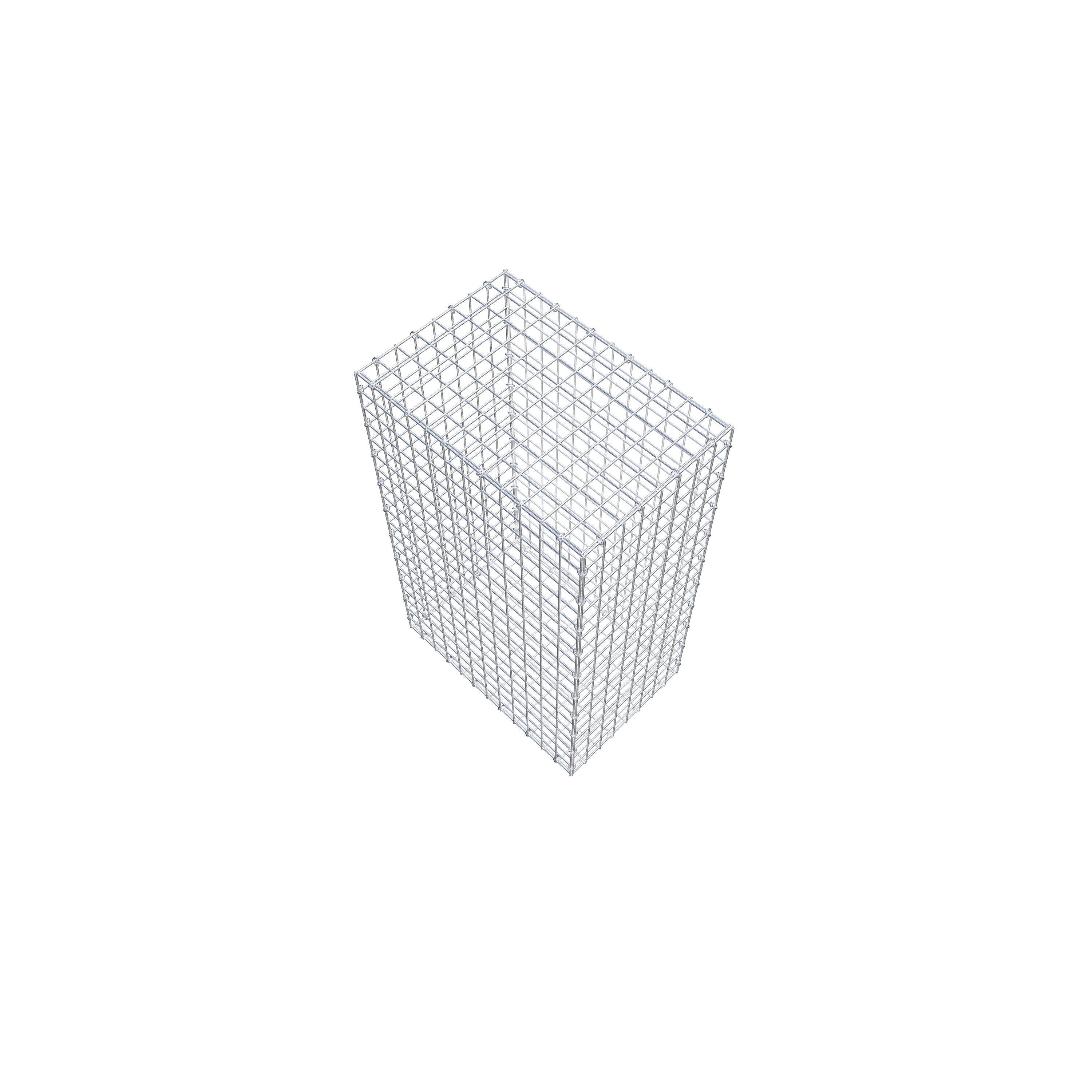 Gabion 100 cm x 60 cm x 40 cm (L x H x P), maille 5 cm x 5 cm, anneau en C