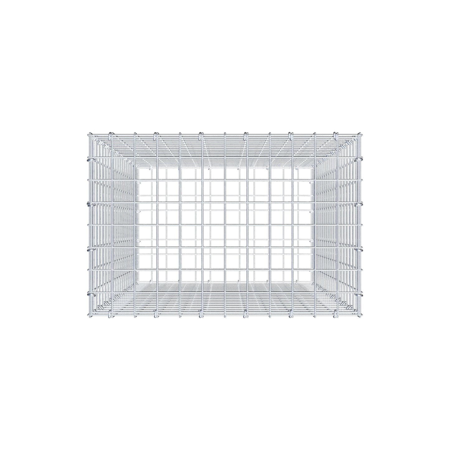 Gabion 100 cm x 60 cm x 40 cm (L x H x D), maskstorlek 5 cm x 5 cm, C-ring