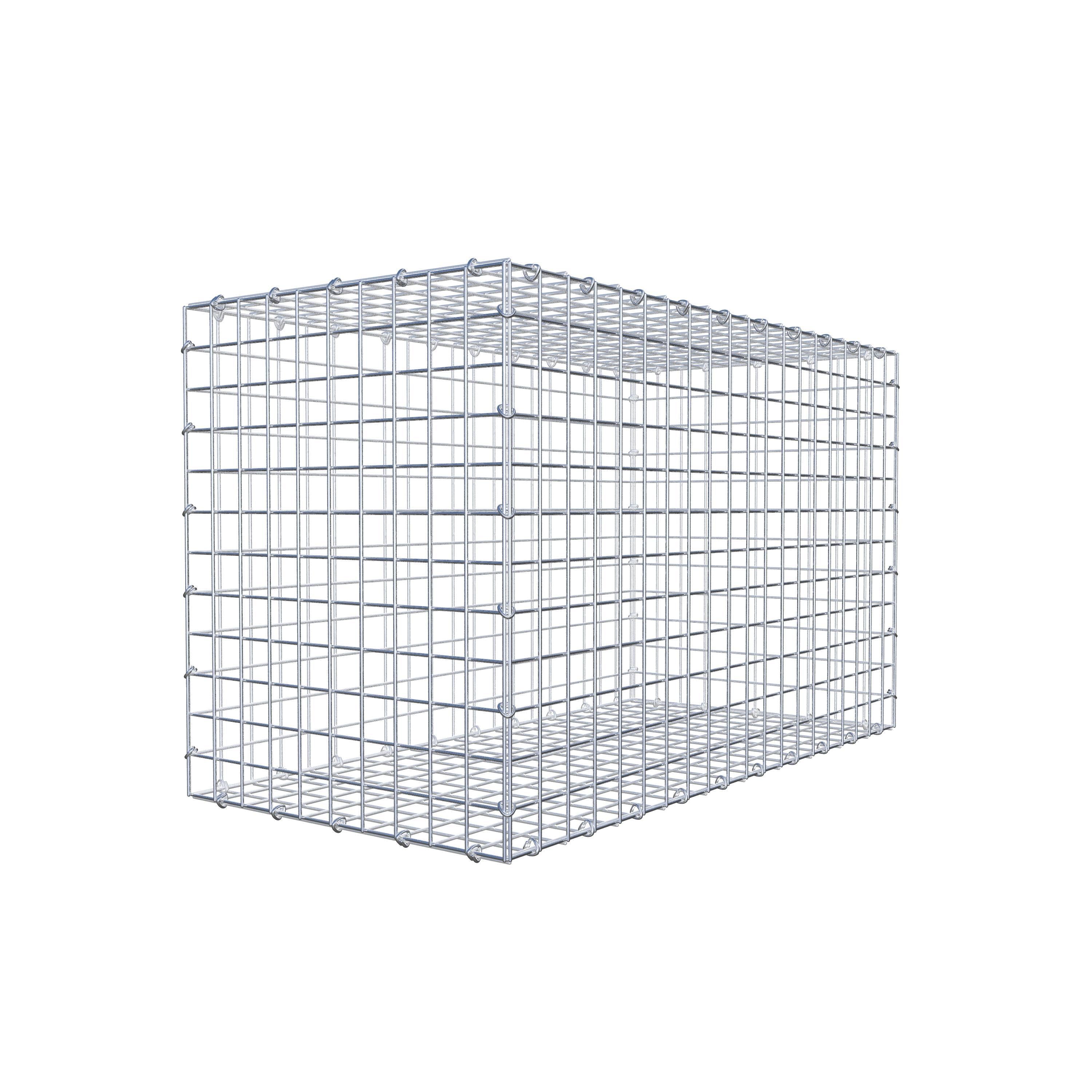 Gabion 100 cm x 60 cm x 50 cm (L x H x P), maille 5 cm x 5 cm, anneau en C