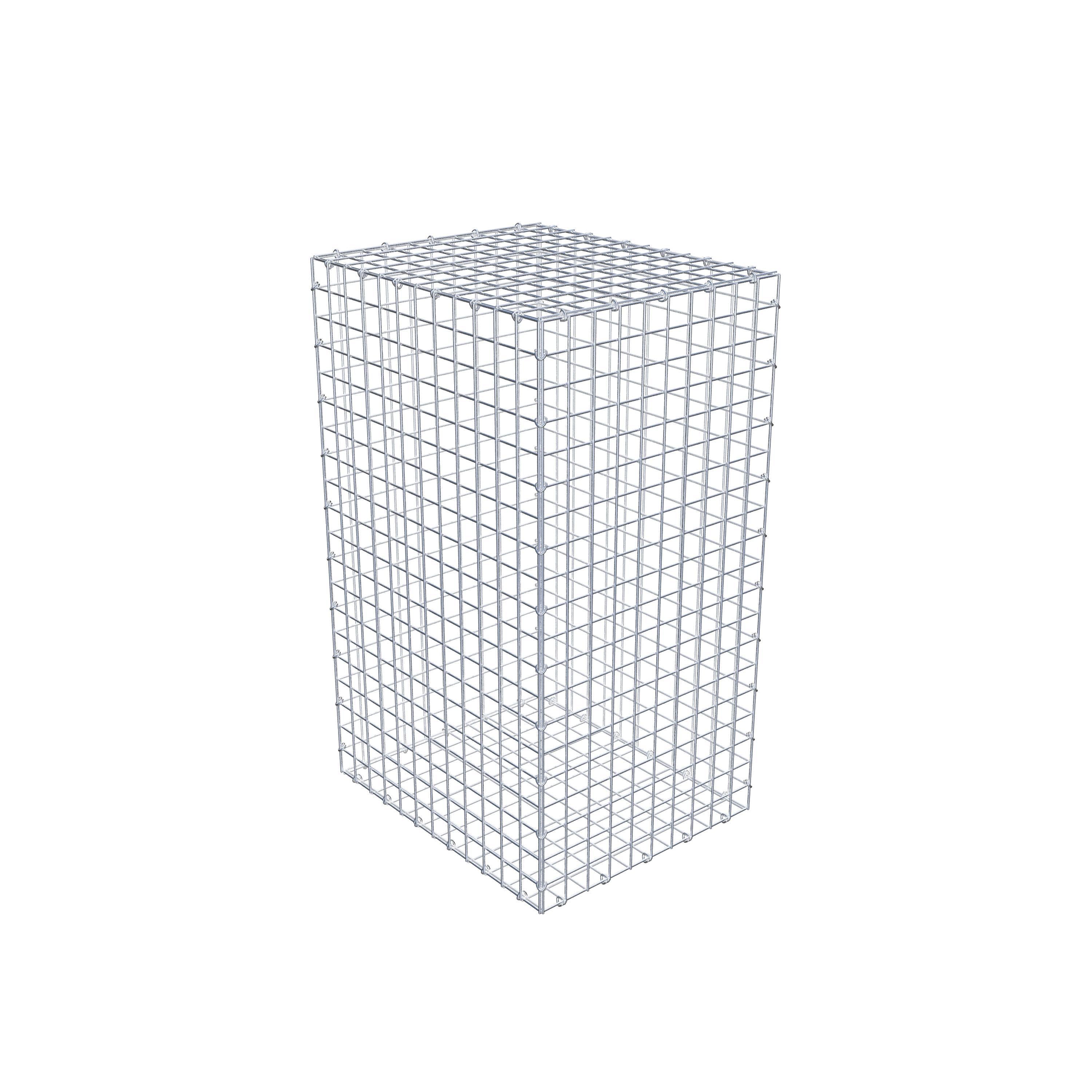 Gabion 100 cm x 60 cm x 50 cm (L x H x P), maille 5 cm x 5 cm, anneau en C