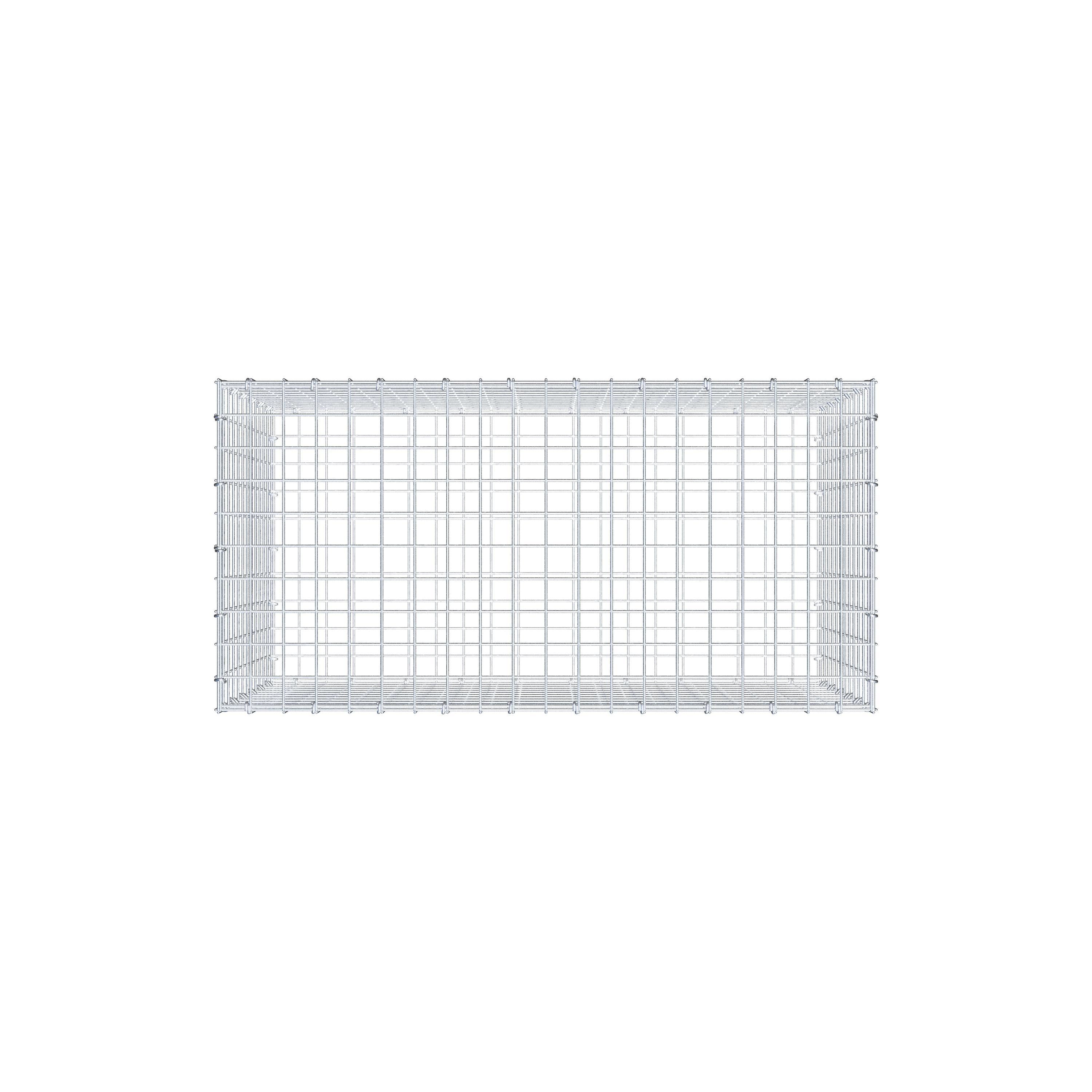 Gabion 100 cm x 60 cm x 50 cm (L x H x P), maille 5 cm x 5 cm, anneau en C