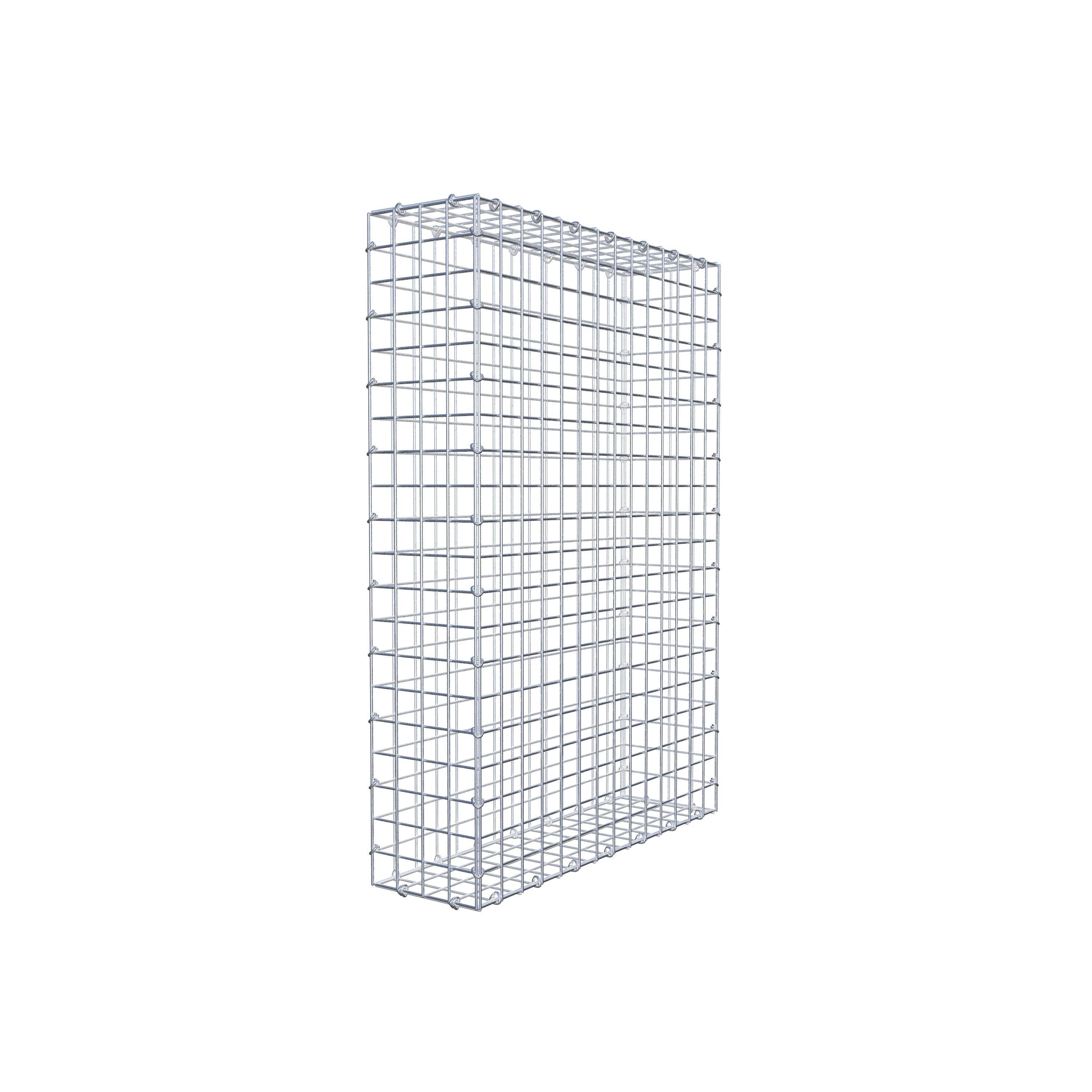 Gabion 100 cm x 70 cm x 20 cm (L x H x P), maille 5 cm x 5 cm, anneau en C