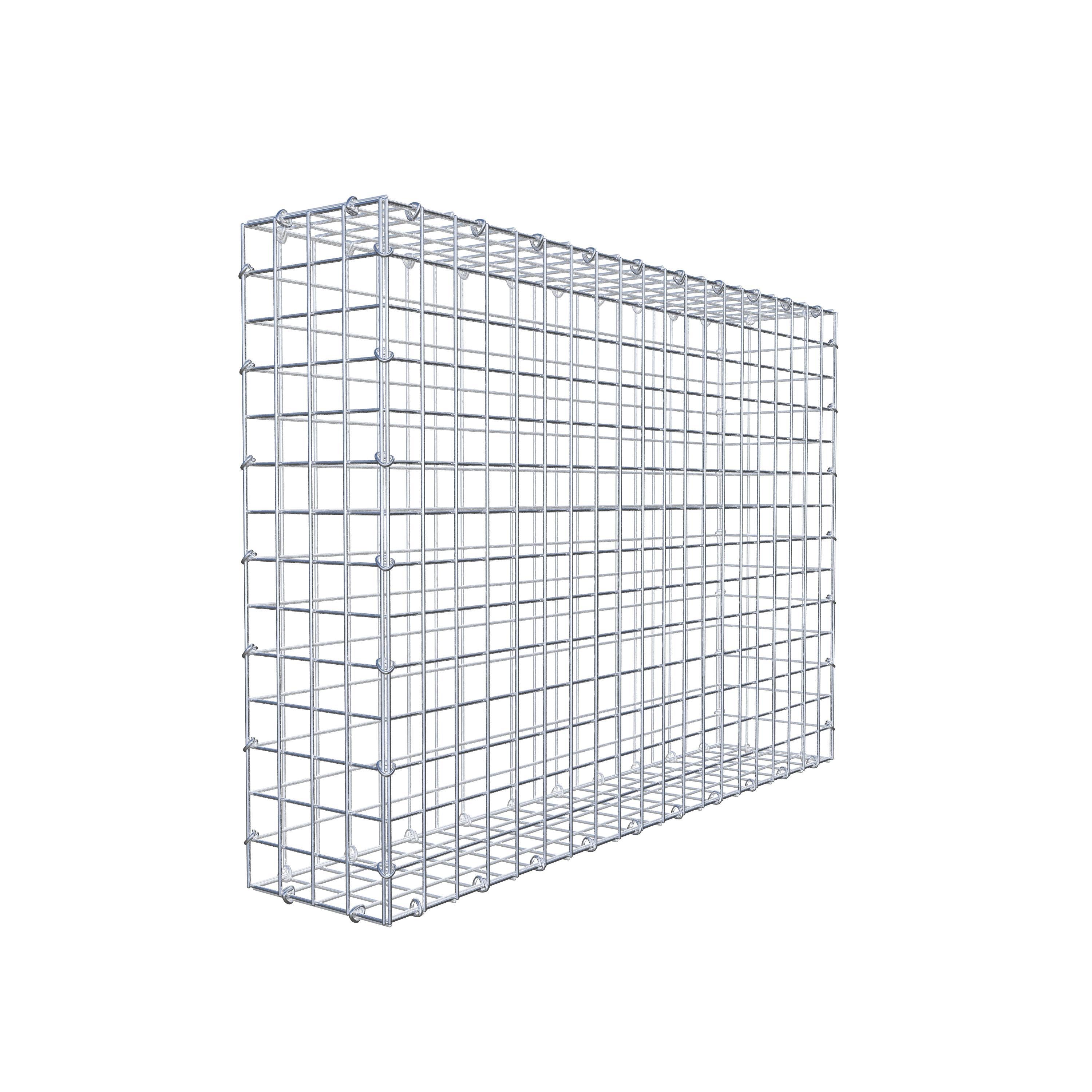 Gabion 100 cm x 70 cm x 20 cm (L x H x P), maille 5 cm x 5 cm, anneau en C