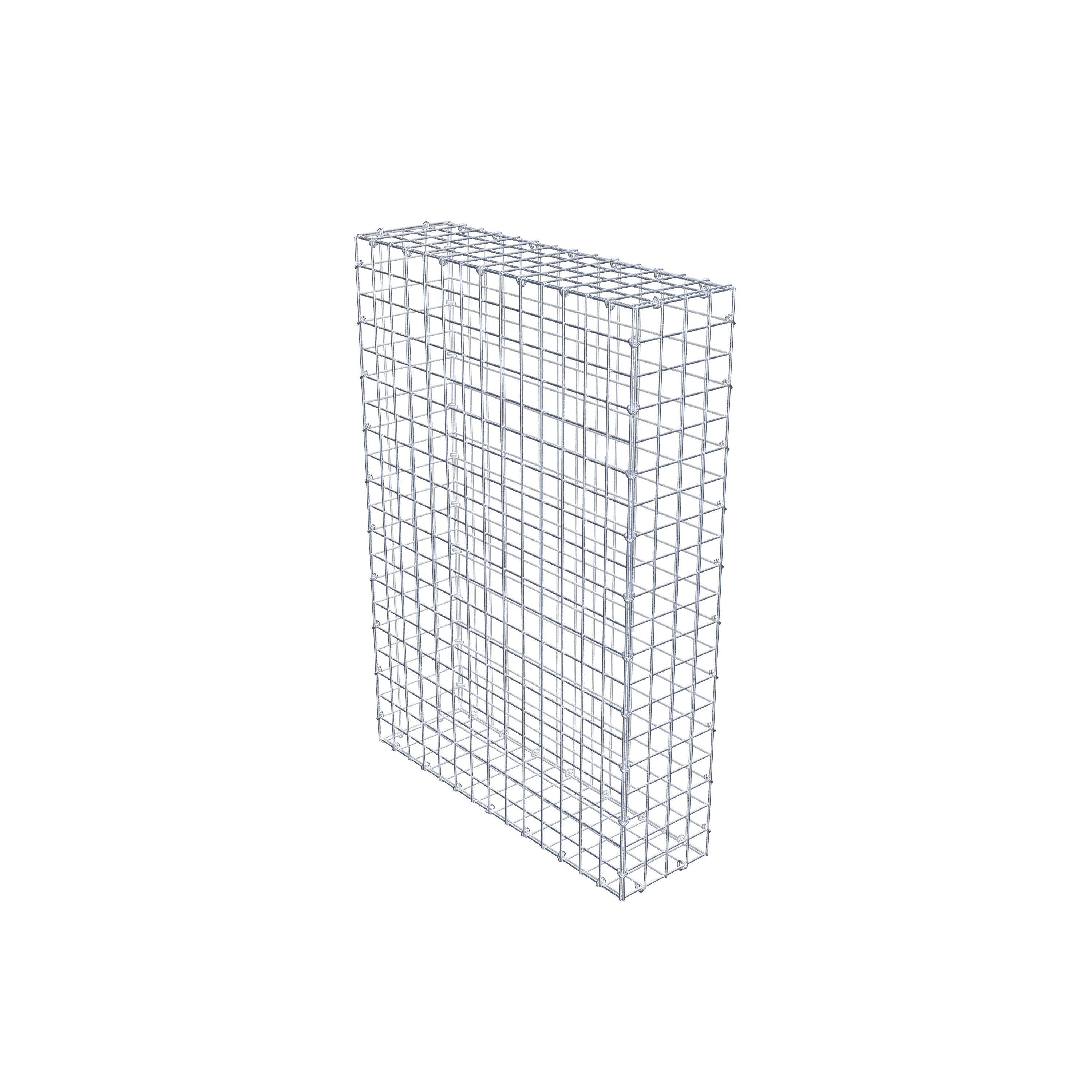 Gabion 100 cm x 70 cm x 20 cm (L x H x P), maille 5 cm x 5 cm, anneau en C