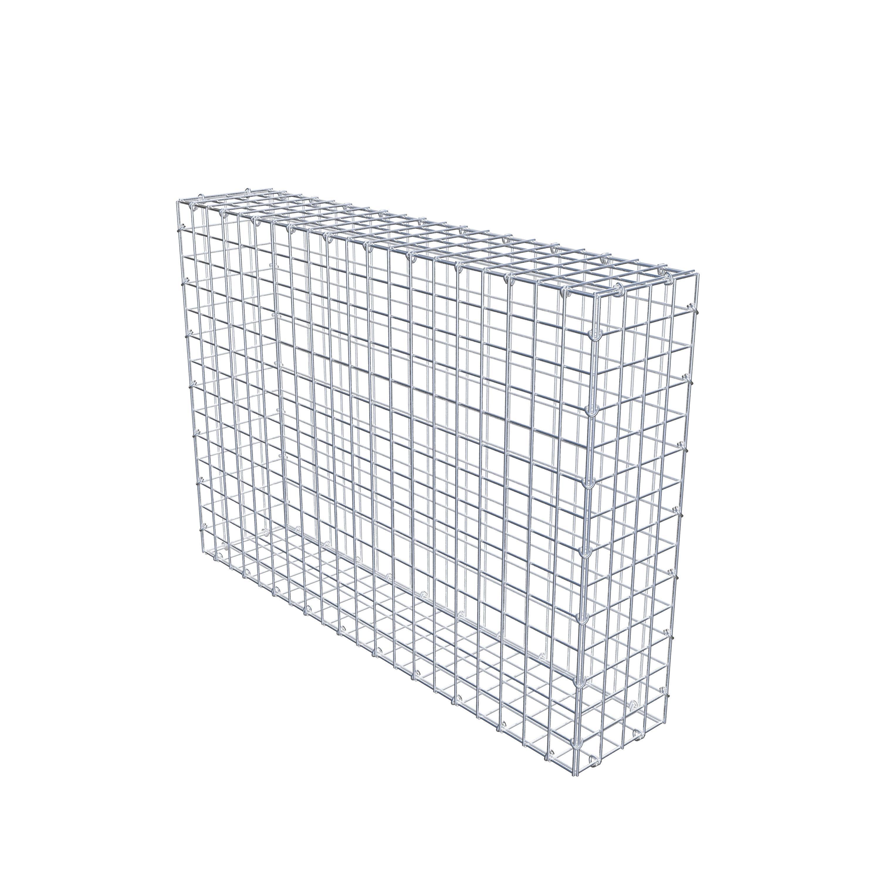 Gabion 100 cm x 70 cm x 20 cm (L x H x P), maille 5 cm x 5 cm, anneau en C