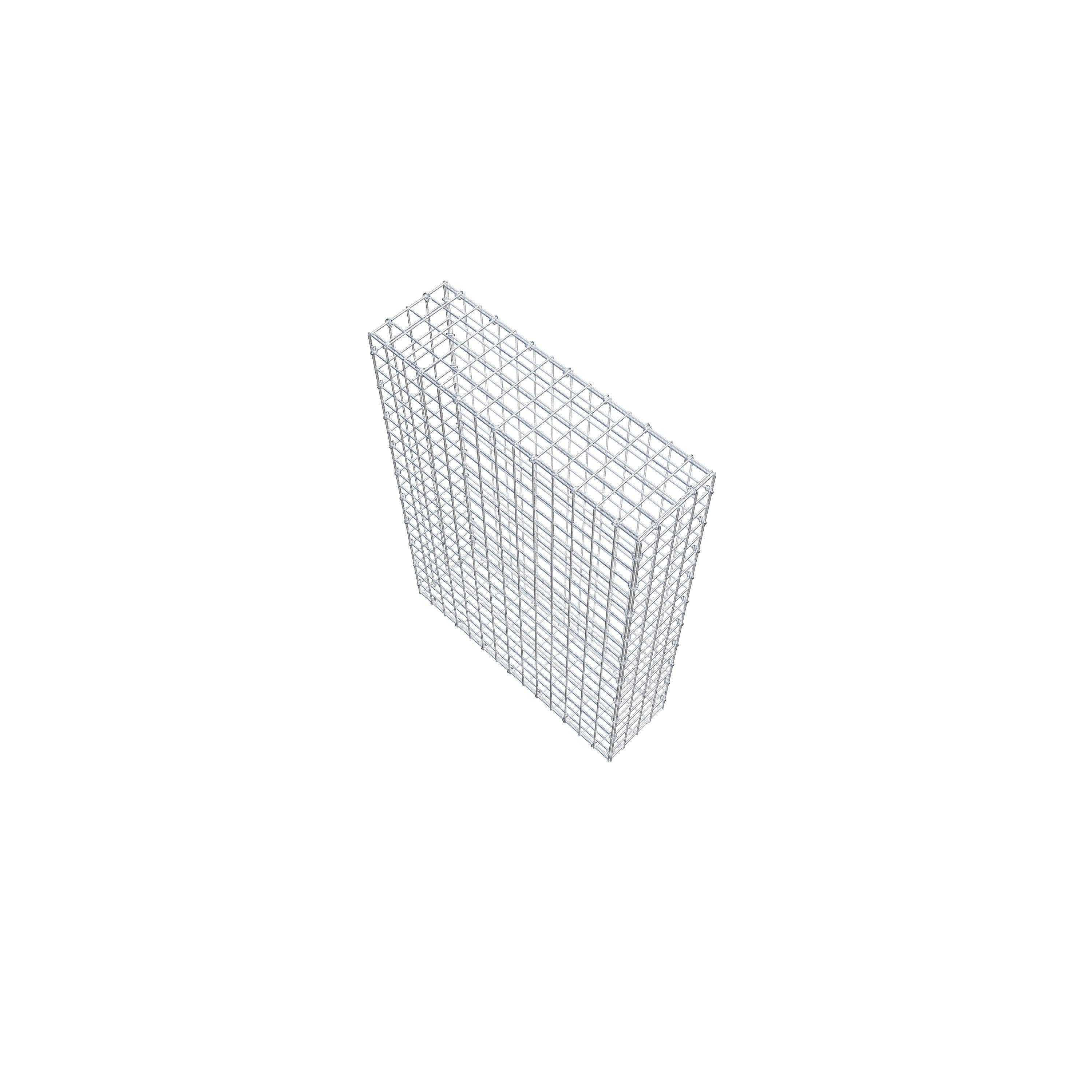 Gabion 100 cm x 70 cm x 20 cm (L x H x P), maille 5 cm x 5 cm, anneau en C