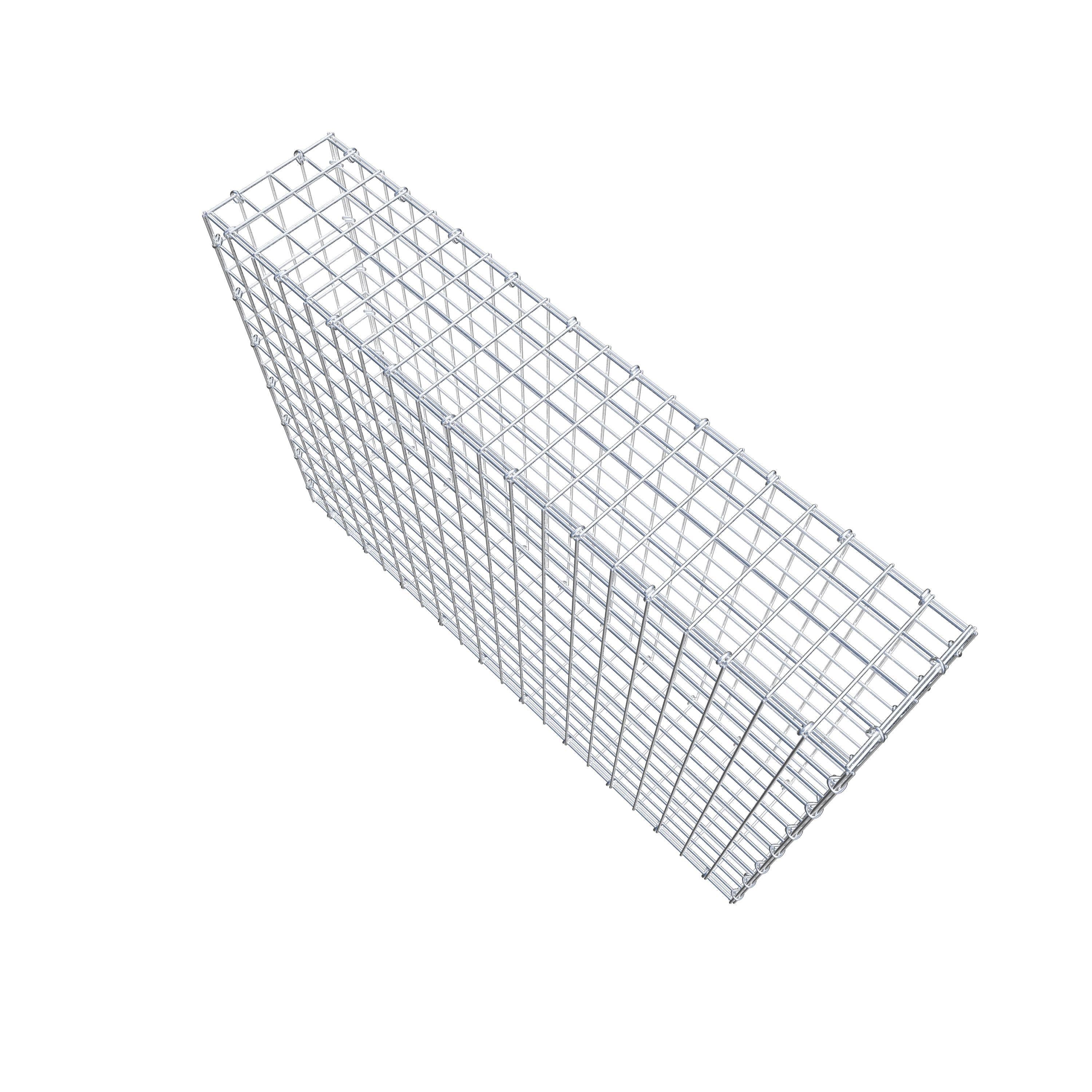 Gabion 100 cm x 70 cm x 20 cm (L x H x P), maille 5 cm x 5 cm, anneau en C