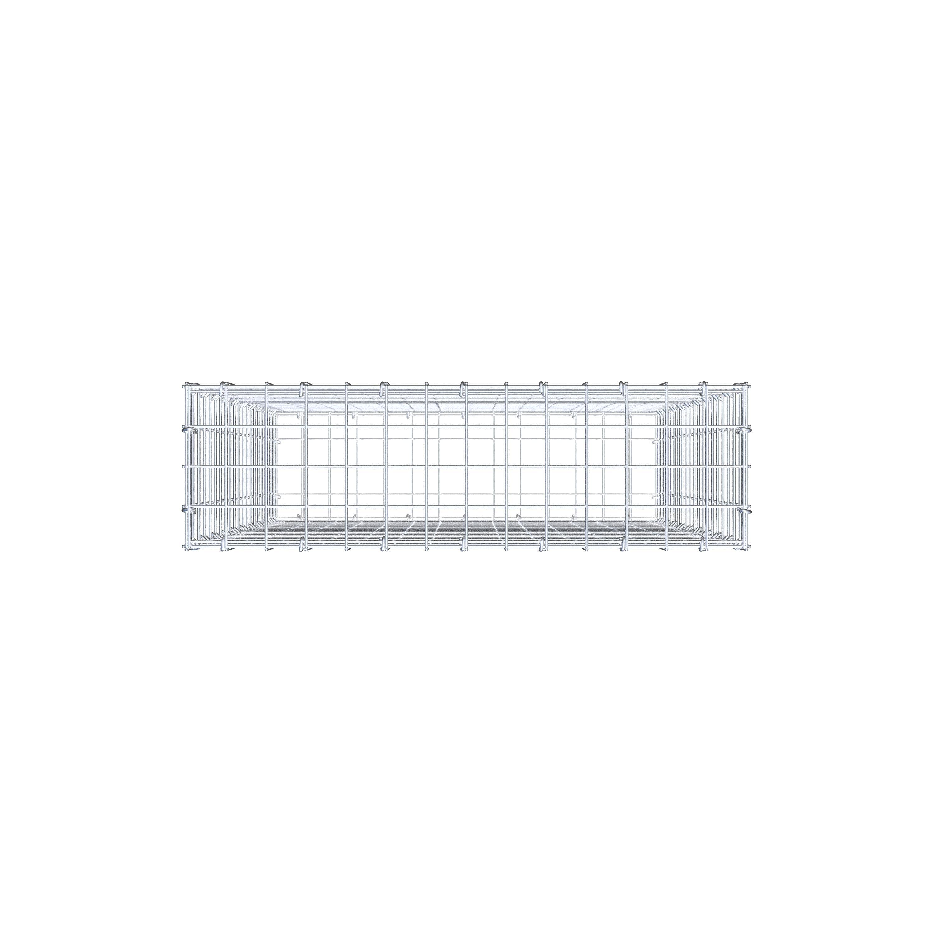 Gabion 100 cm x 70 cm x 20 cm (L x H x P), maille 5 cm x 5 cm, anneau en C