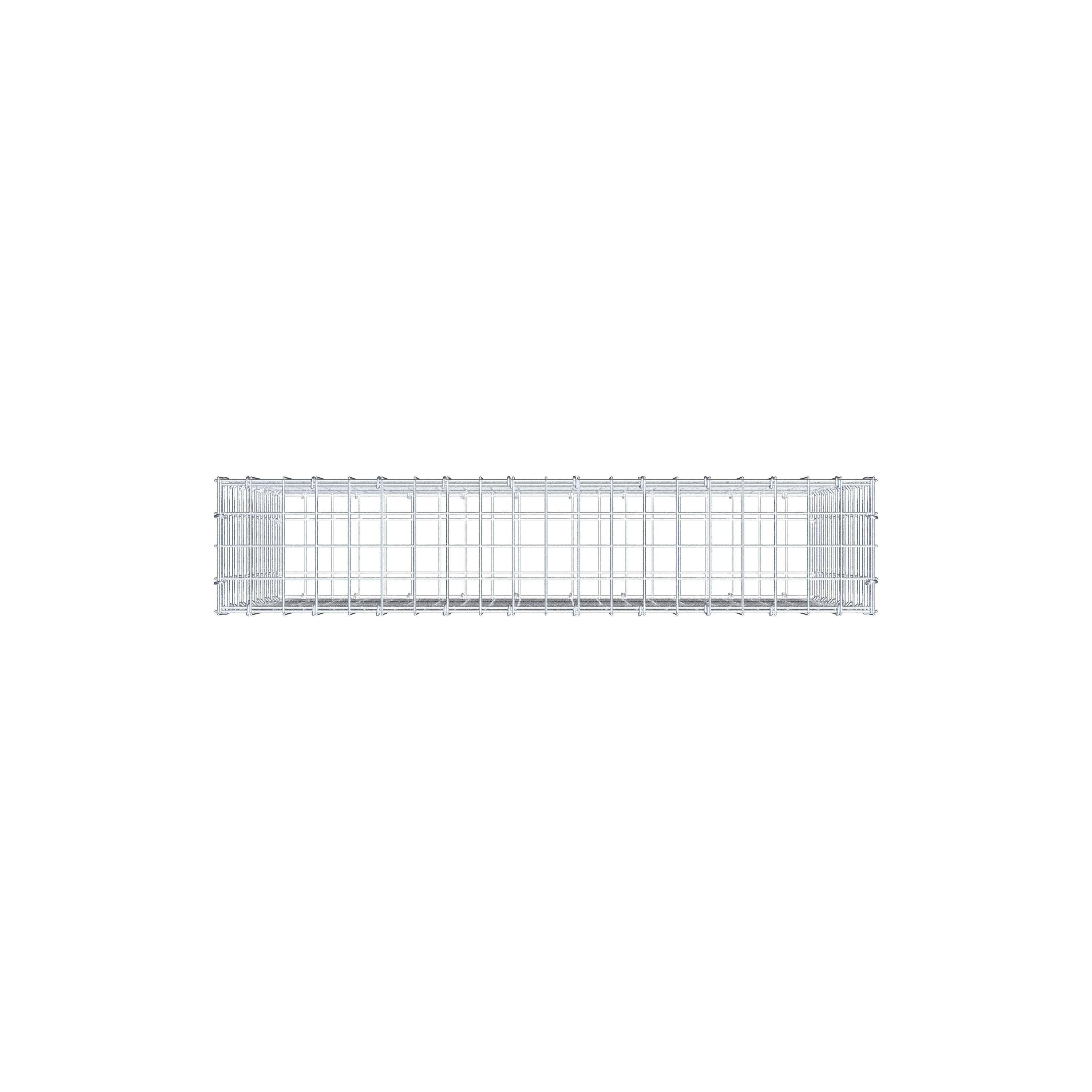 Gabion 100 cm x 70 cm x 20 cm (L x H x P), maille 5 cm x 5 cm, anneau en C