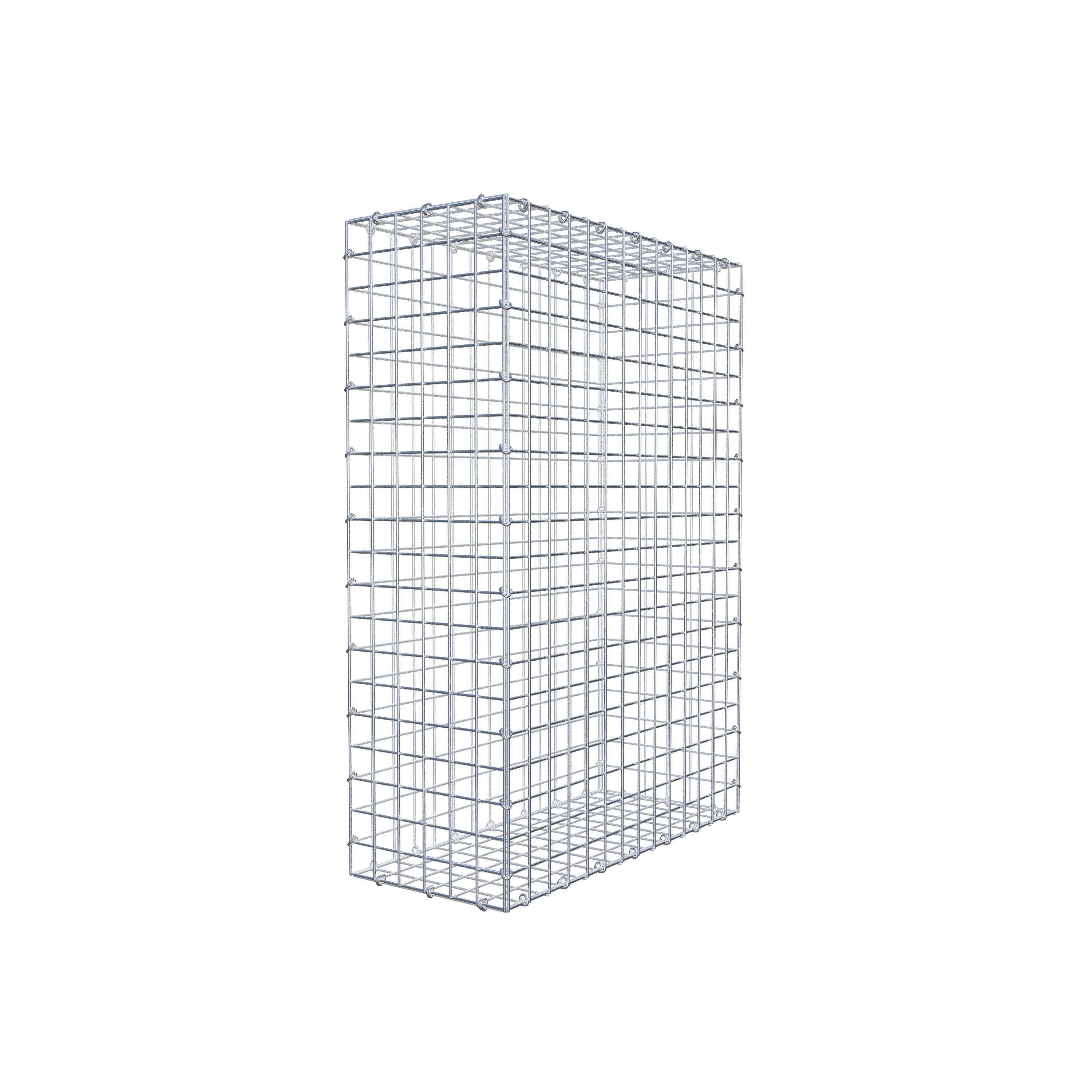 Gabion 100 cm x 70 cm x 30 cm (L x H x P), maille 5 cm x 5 cm, anneau en C