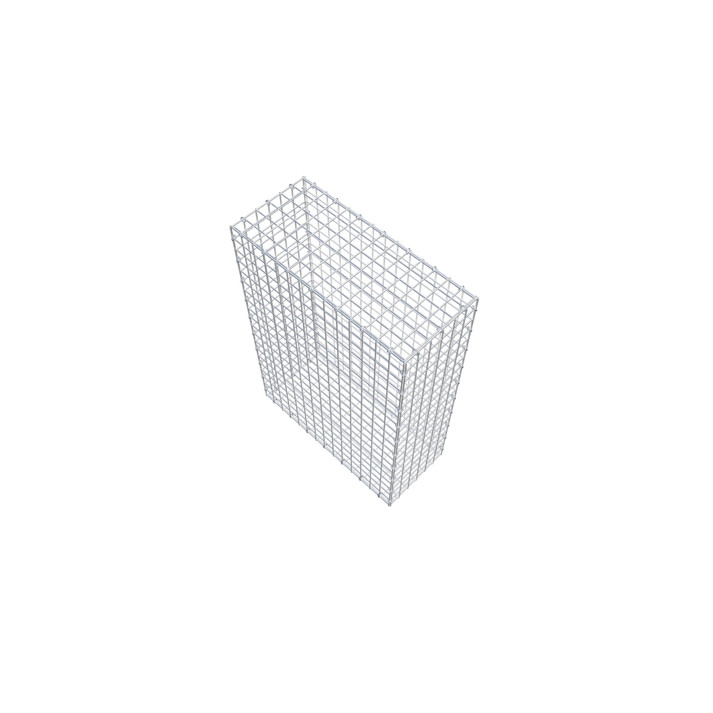 Gabion 100 cm x 70 cm x 30 cm (L x H x P), maille 5 cm x 5 cm, anneau en C