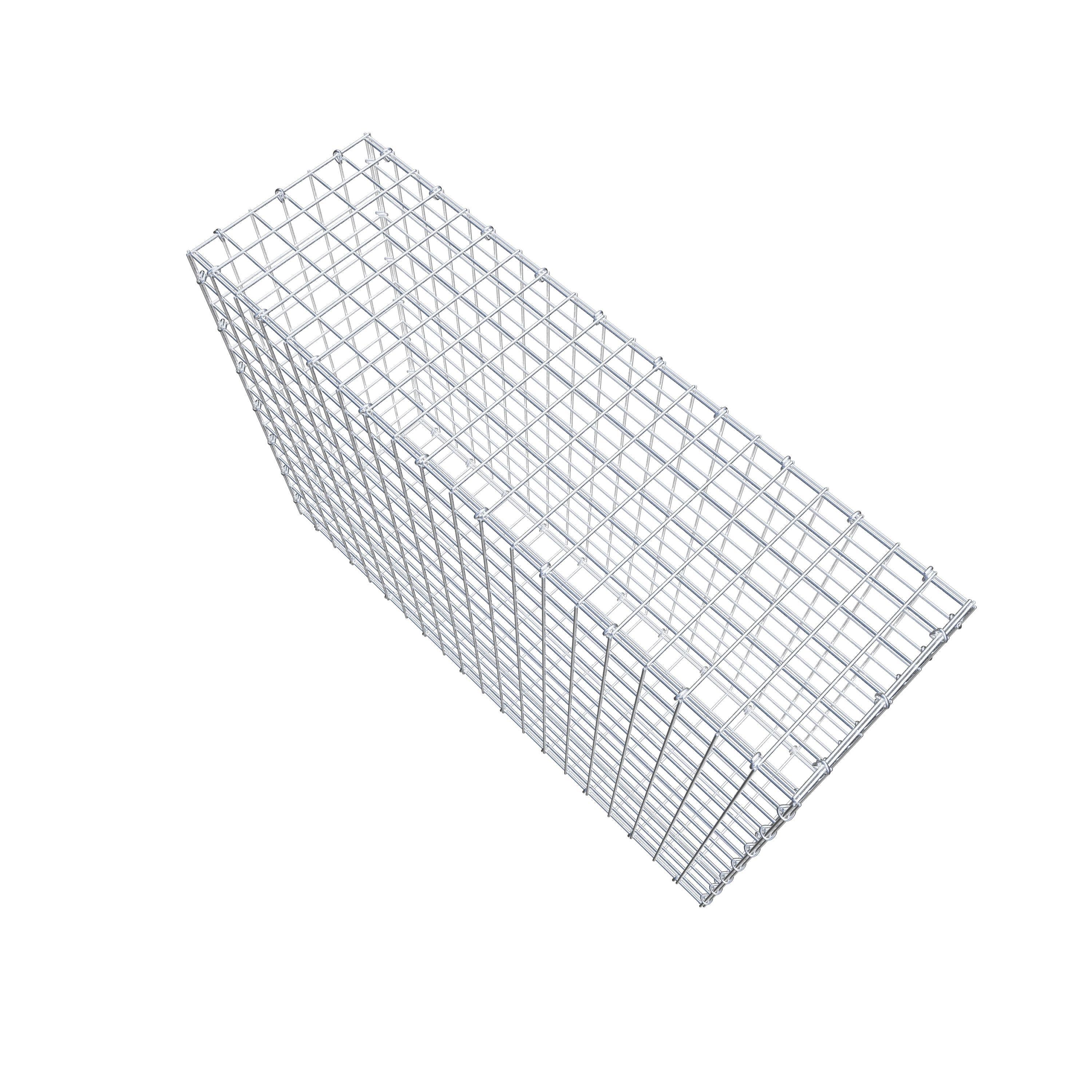 Gabion 100 cm x 70 cm x 30 cm (L x H x P), maille 5 cm x 5 cm, anneau en C