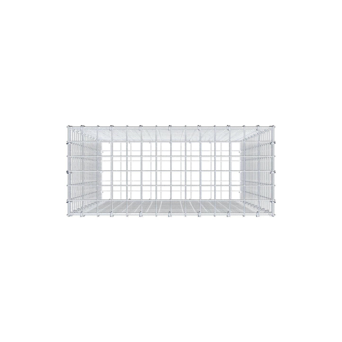 Gabion 100 cm x 70 cm x 30 cm (L x H x P), mailles 5 cm x 5 cm, anneau en C