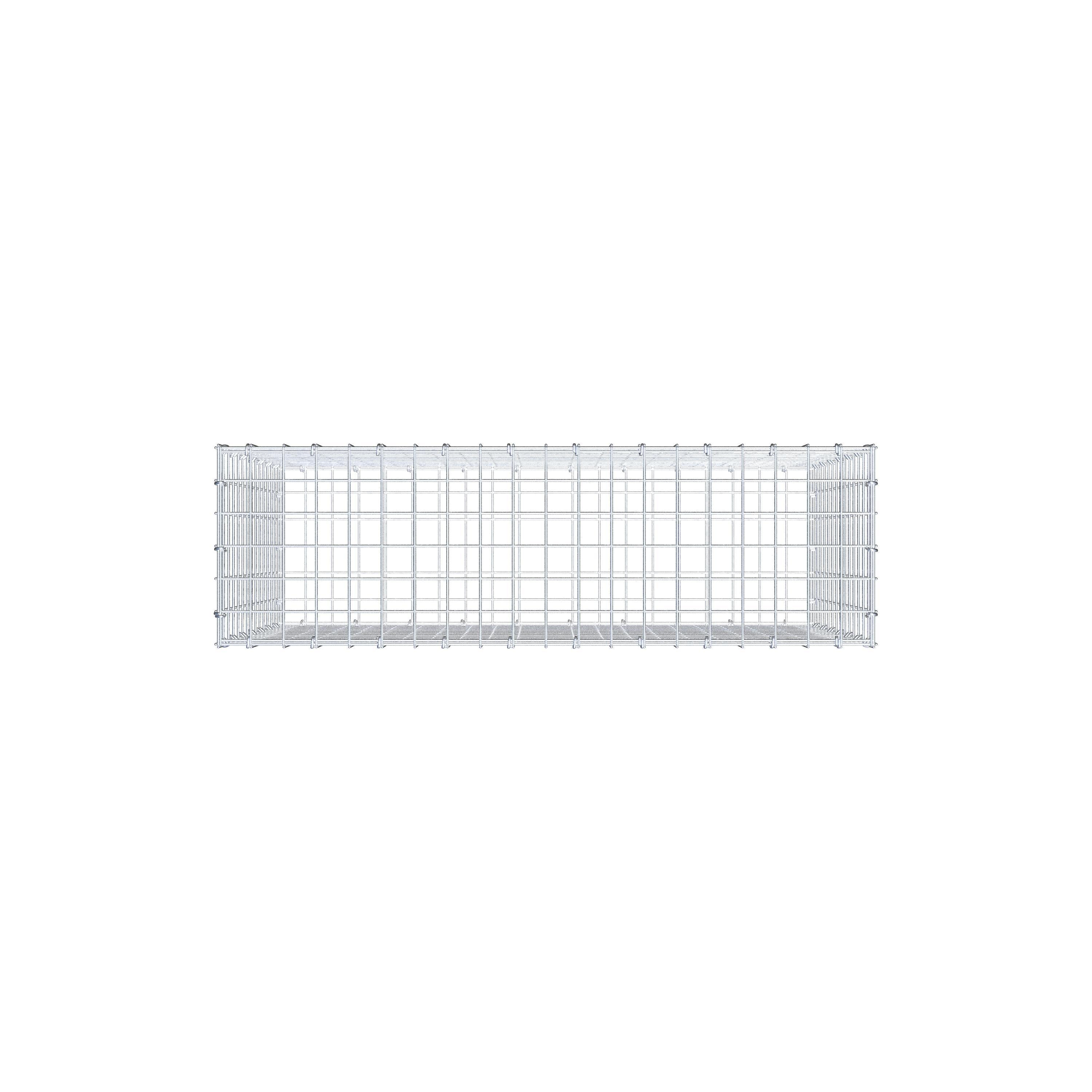 Gabion 100 cm x 70 cm x 30 cm (L x H x P), maille 5 cm x 5 cm, anneau en C