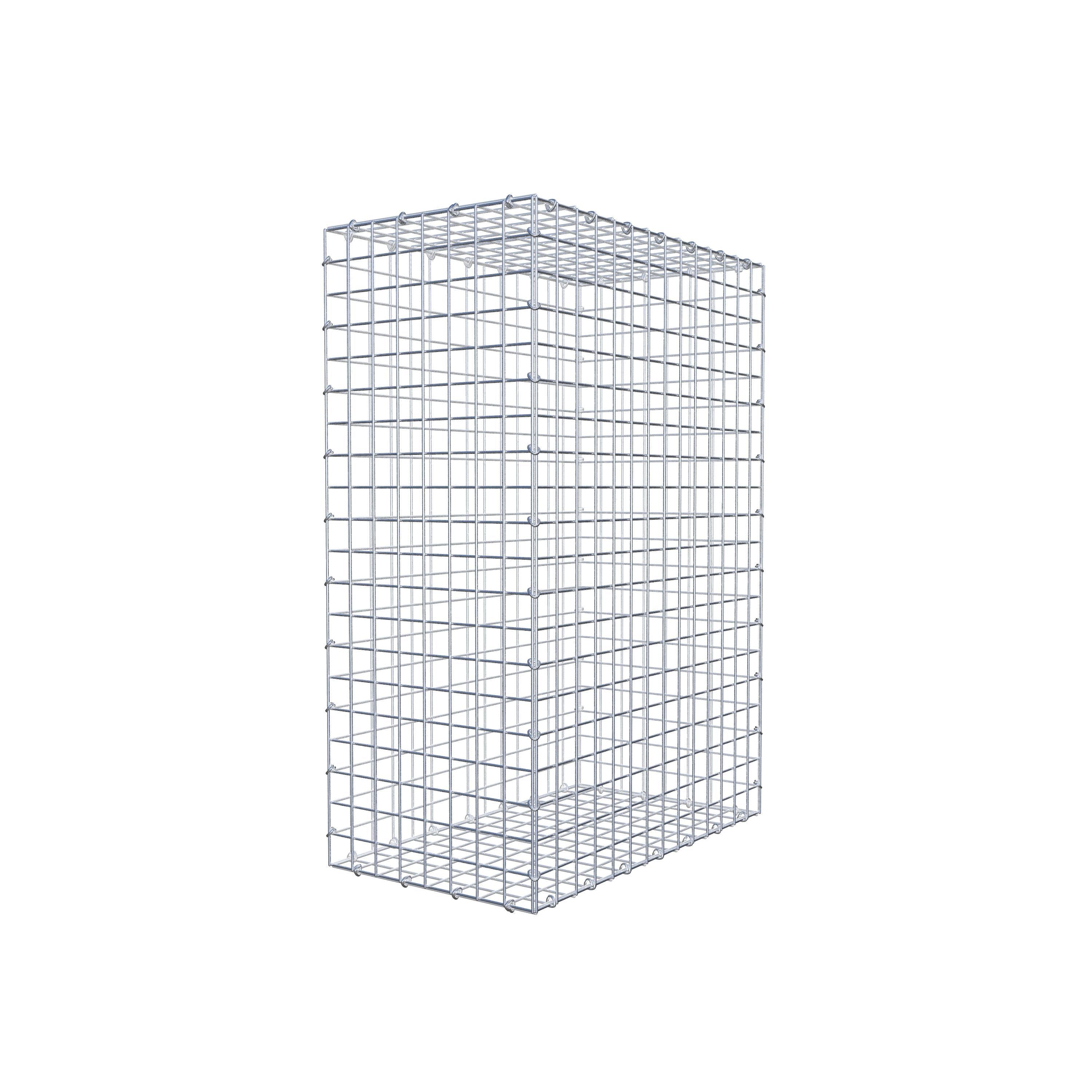 Gabion 100 cm x 70 cm x 40 cm (L x H x P), maille 5 cm x 5 cm, anneau en C