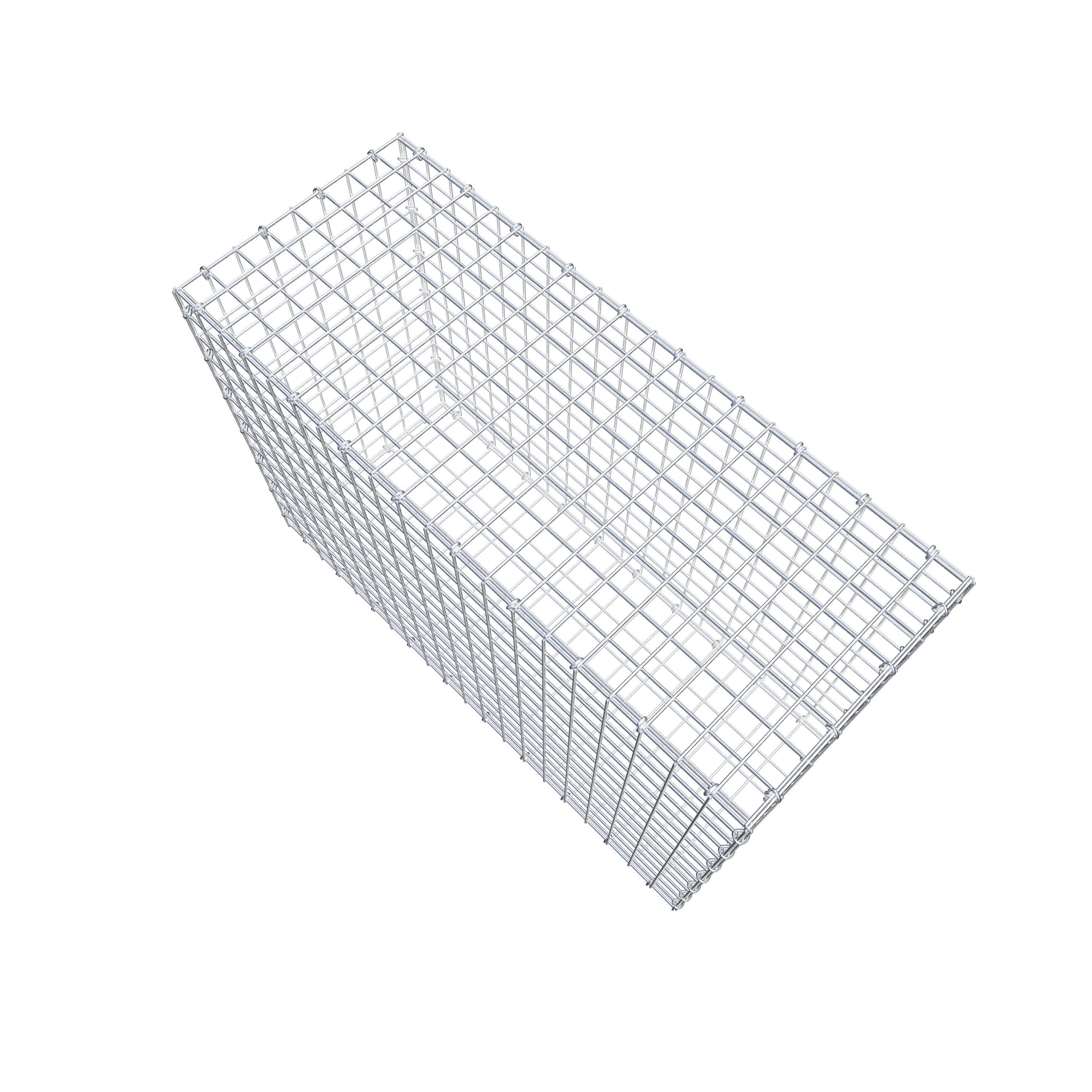 Gabion 100 cm x 70 cm x 40 cm (L x H x P), maille 5 cm x 5 cm, anneau en C